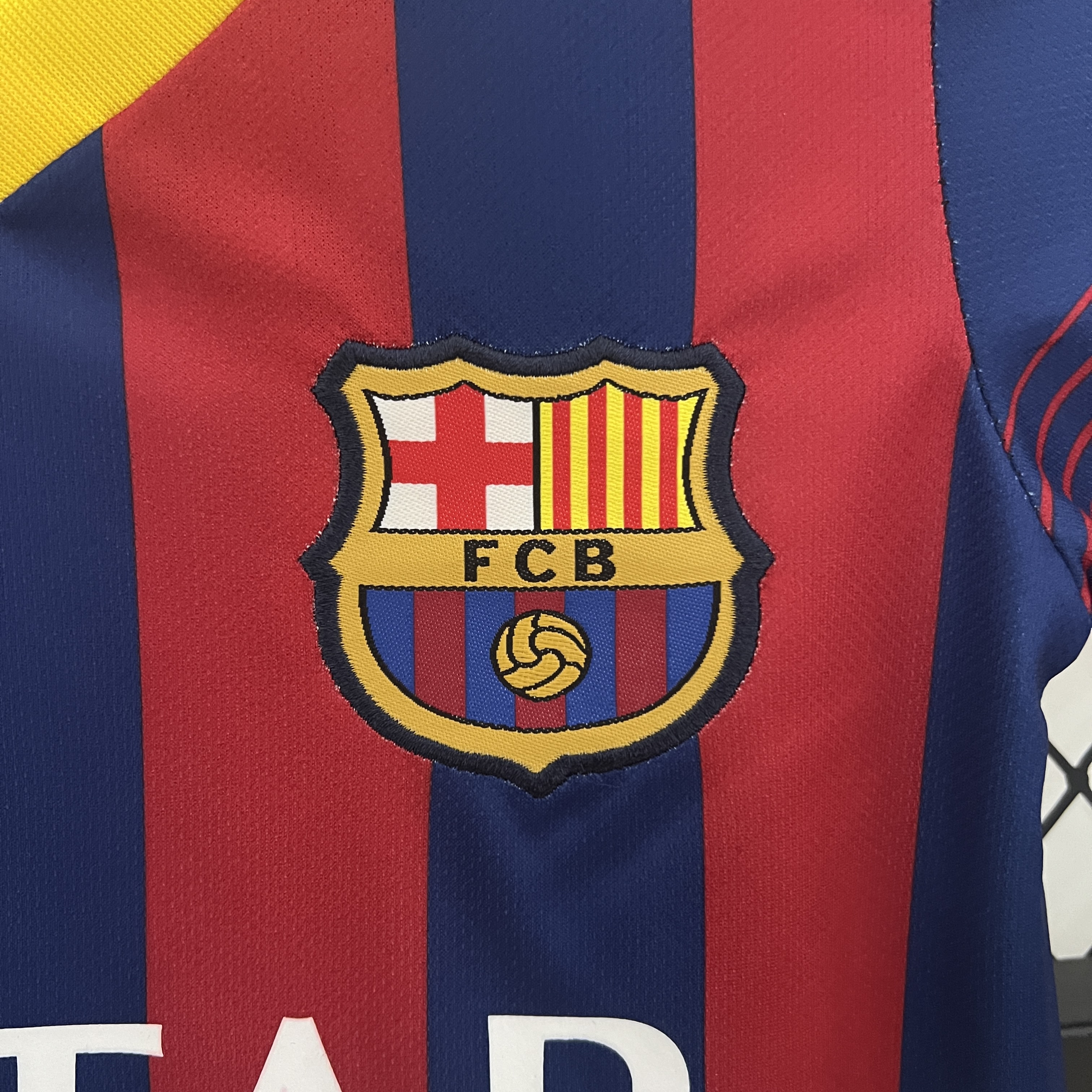 TKH-turbokithub-Retro Barcelona 2013-14 Home Stadium Kids Kit