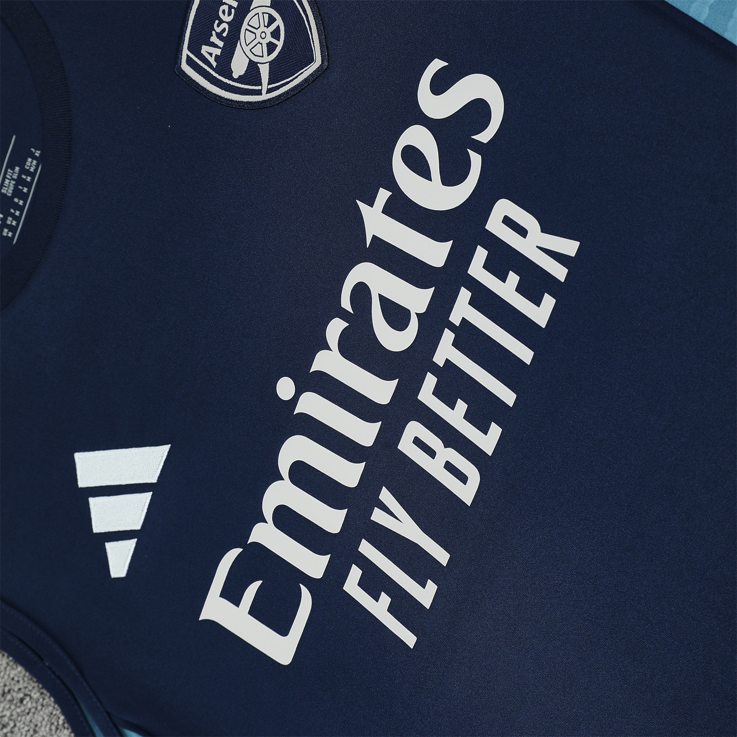 TKH-turbokithub-Arsenal 25-26 Vest Training Set - Deep Blue Vest and Shorts