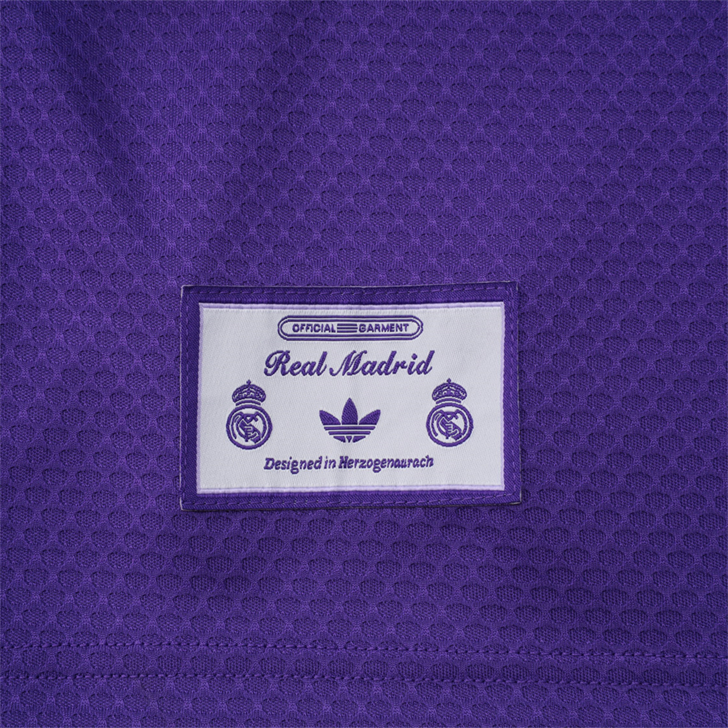 TKH-turbokithub-Real Madrid 25-26 Throwback Trefoil Short-Sleeve Training Set - Purple