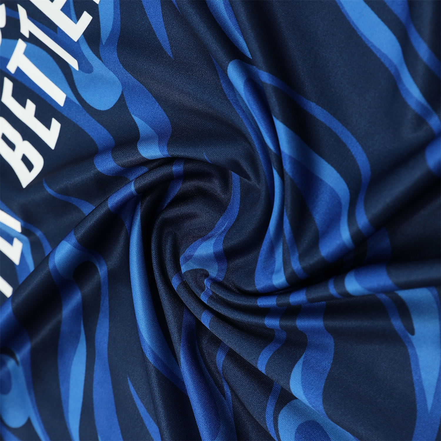 TKH-turbokithub-Real Madrid 25-26 Short-Sleeve Training Set - Blue Water Pattern Top & Deep Blue Shorts