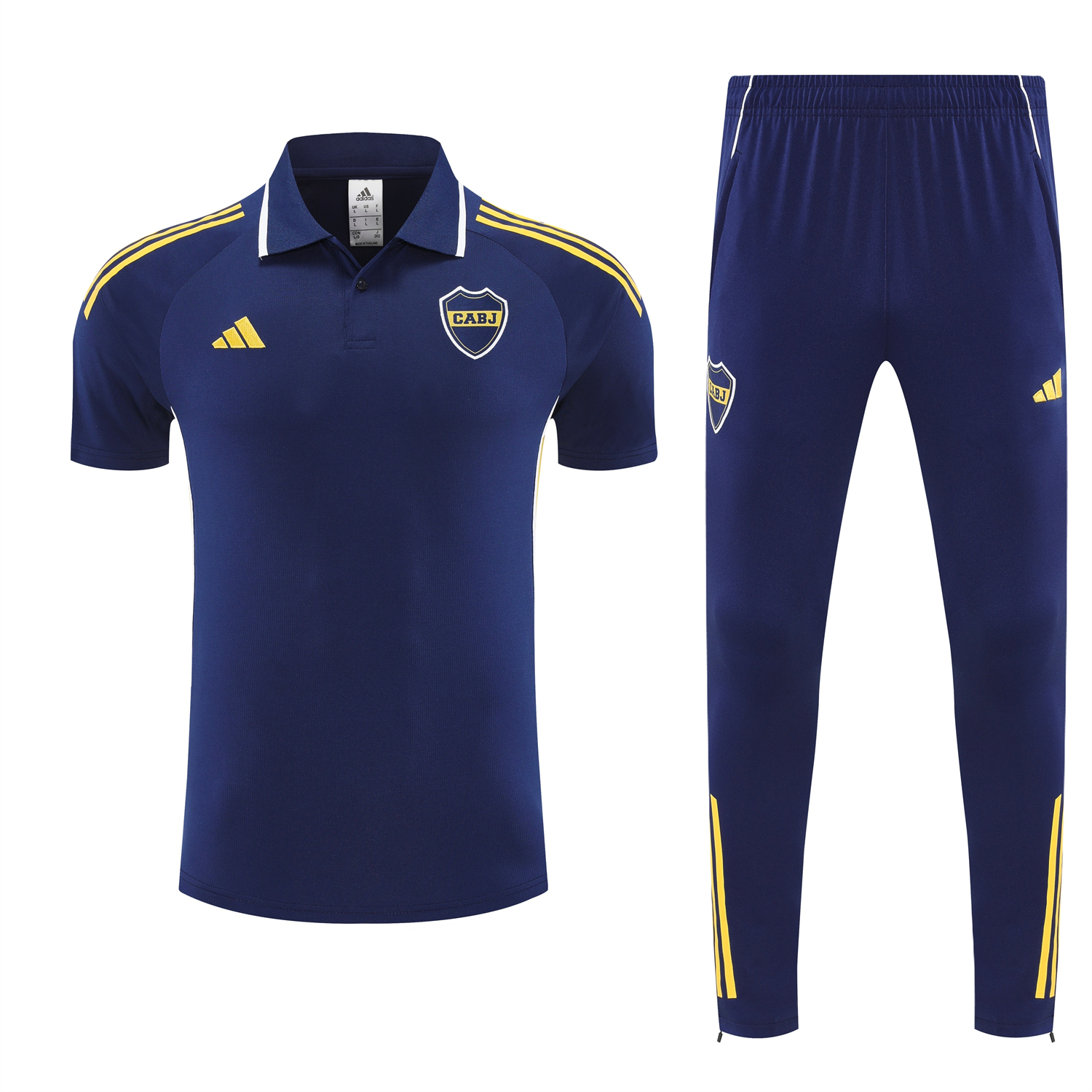 TKH-turbokithub-Boca Juniors 25-26 POLO Short-Sleeve Training Set - Dark Blue Top & Shorts