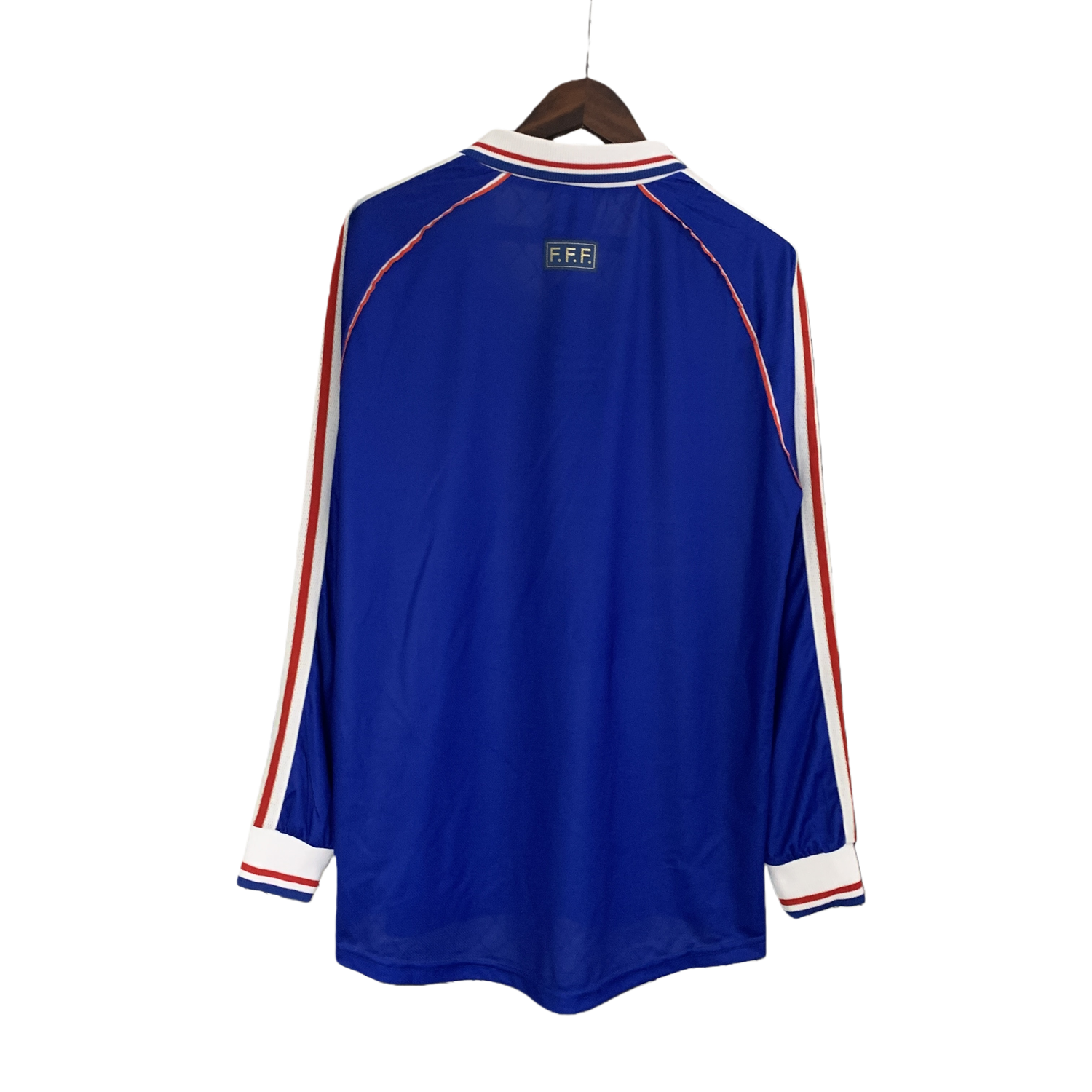 TKH-turbokithub-Retro France 1998 Home Stadium Long Sleeve Jersey