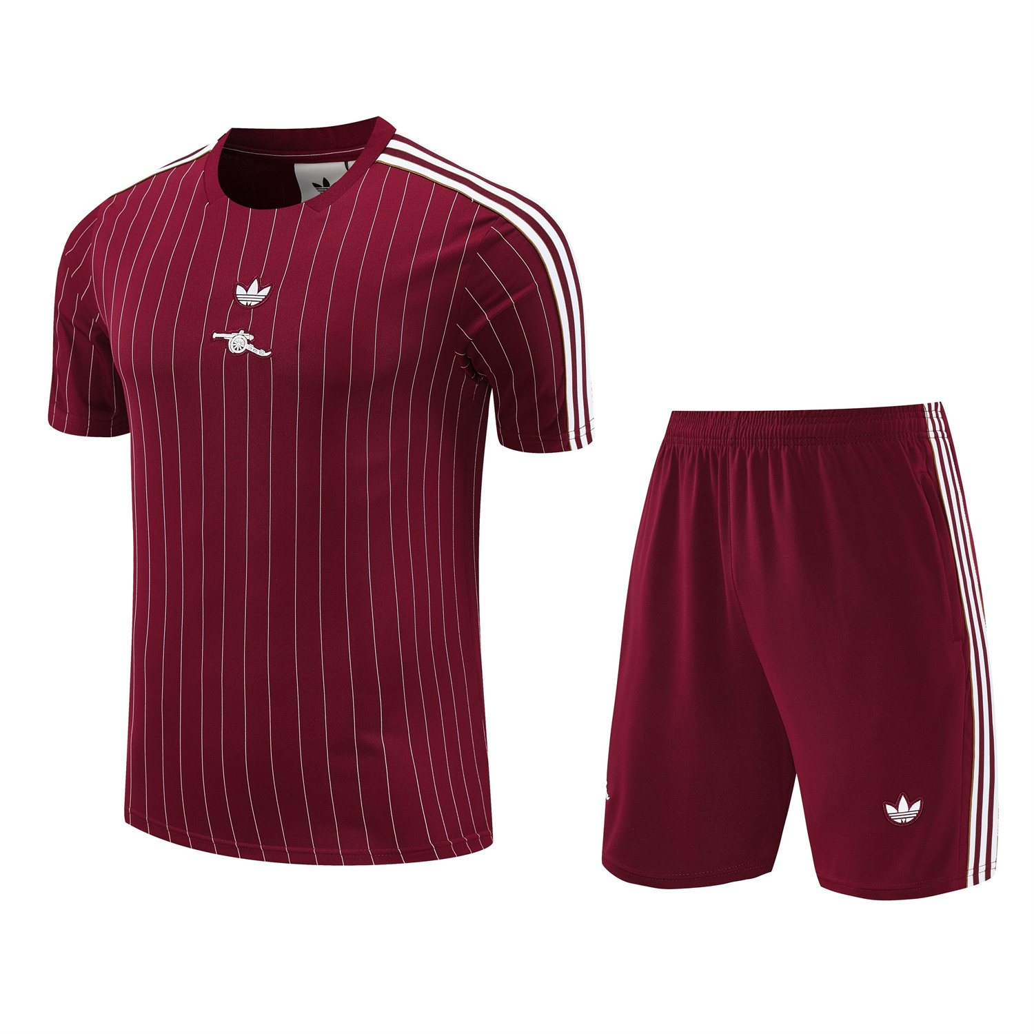 TKH-turbokithub-Arsenal 25-26 Short-Sleeve Training Set- Red Top & Red Shorts