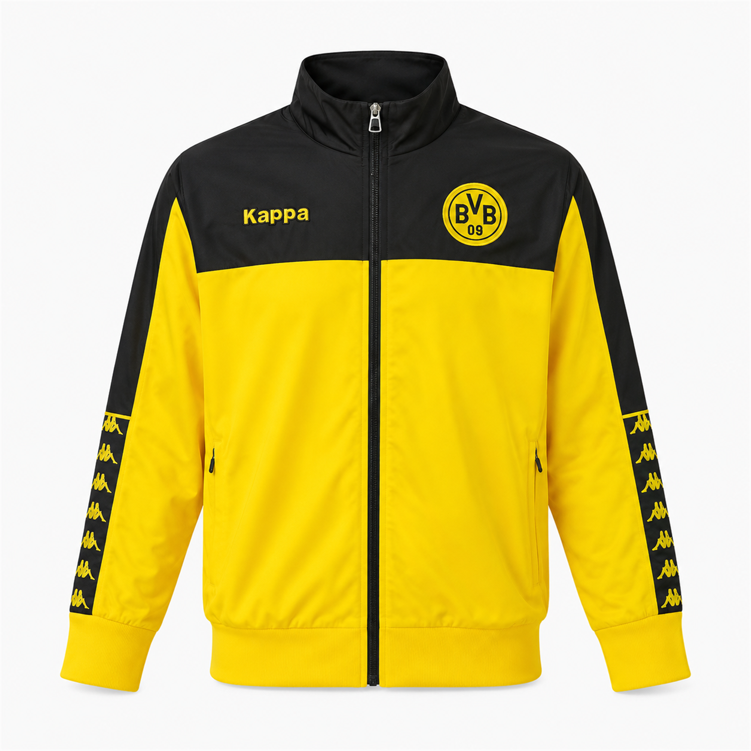 TKH-turbokithub-Retro Dortmund 2011-12 Windbreaker Jacket - Bright Yellow