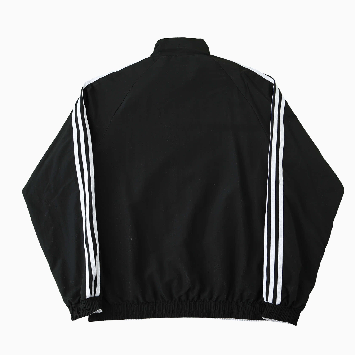 TKH-turbokithub-Retro Germany 1990 Double Sided Reversible Windbreaker - White & Black