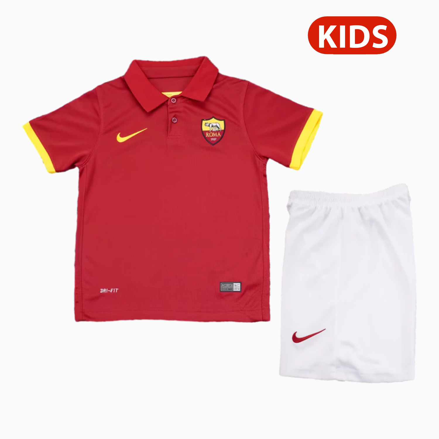 TKH-turbokithub-Retro Roma 2014-15 Home Kids Kit