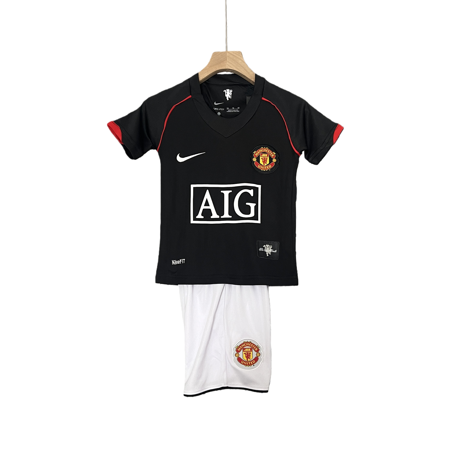 TKH-turbokithub-Retro Manchester United 2007-08 Away Stadium Kids Kit