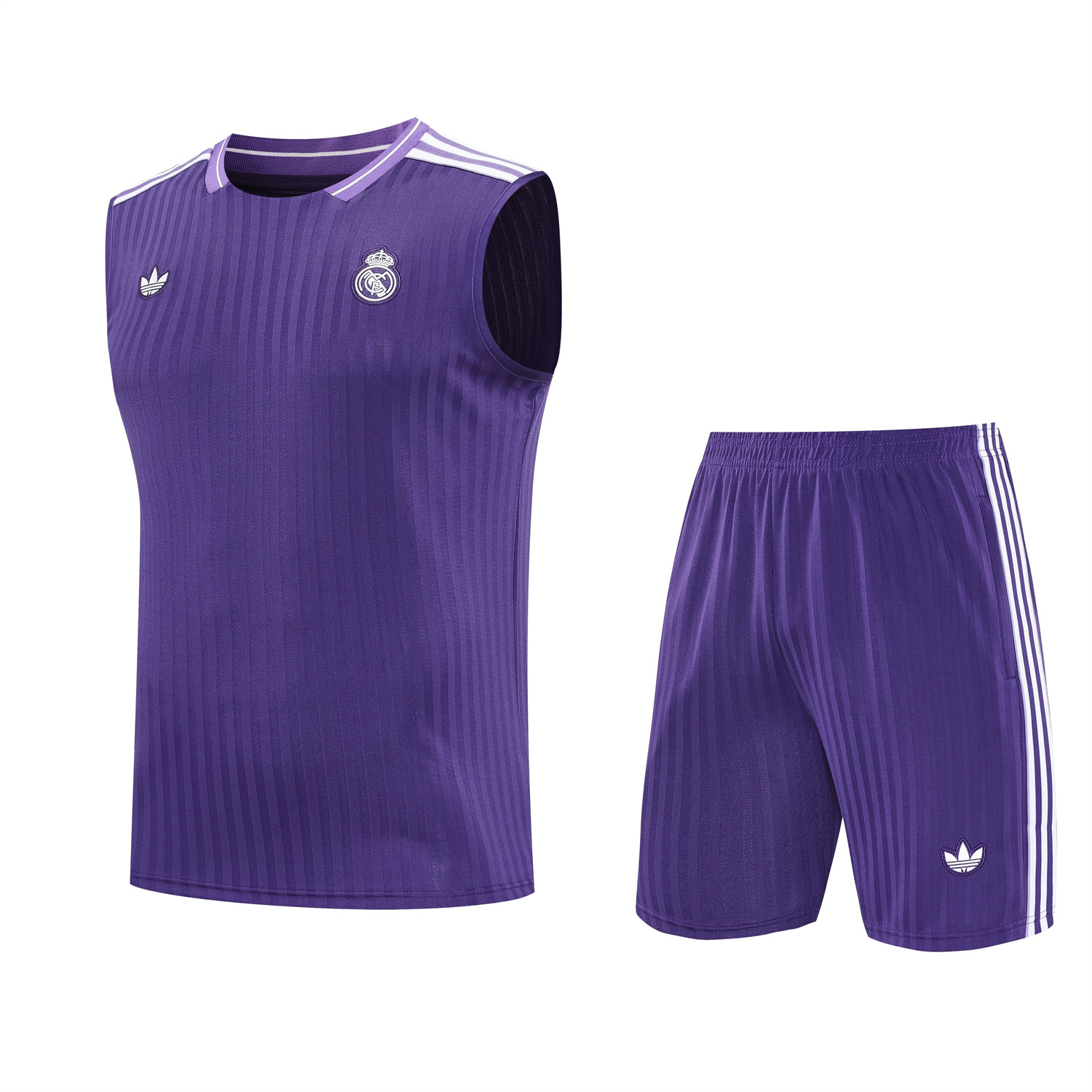 TKH-turbokithub-Real Madrid 25-26 Vest Training Set - Pure Purple Vest & Purple Shorts