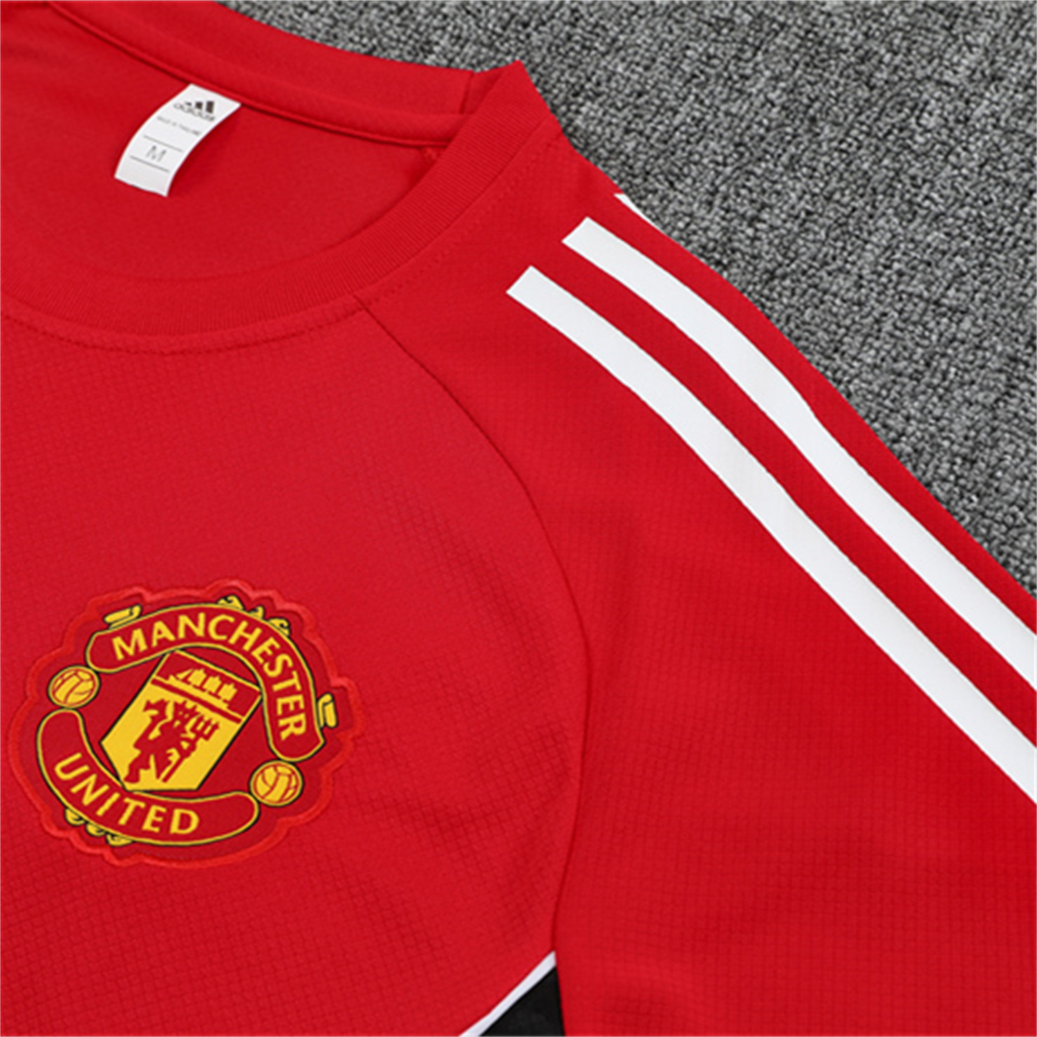 TKH-turbokithub-Manchester United 25-26 Short-Sleeve Training Set - Red Top & Black Shorts