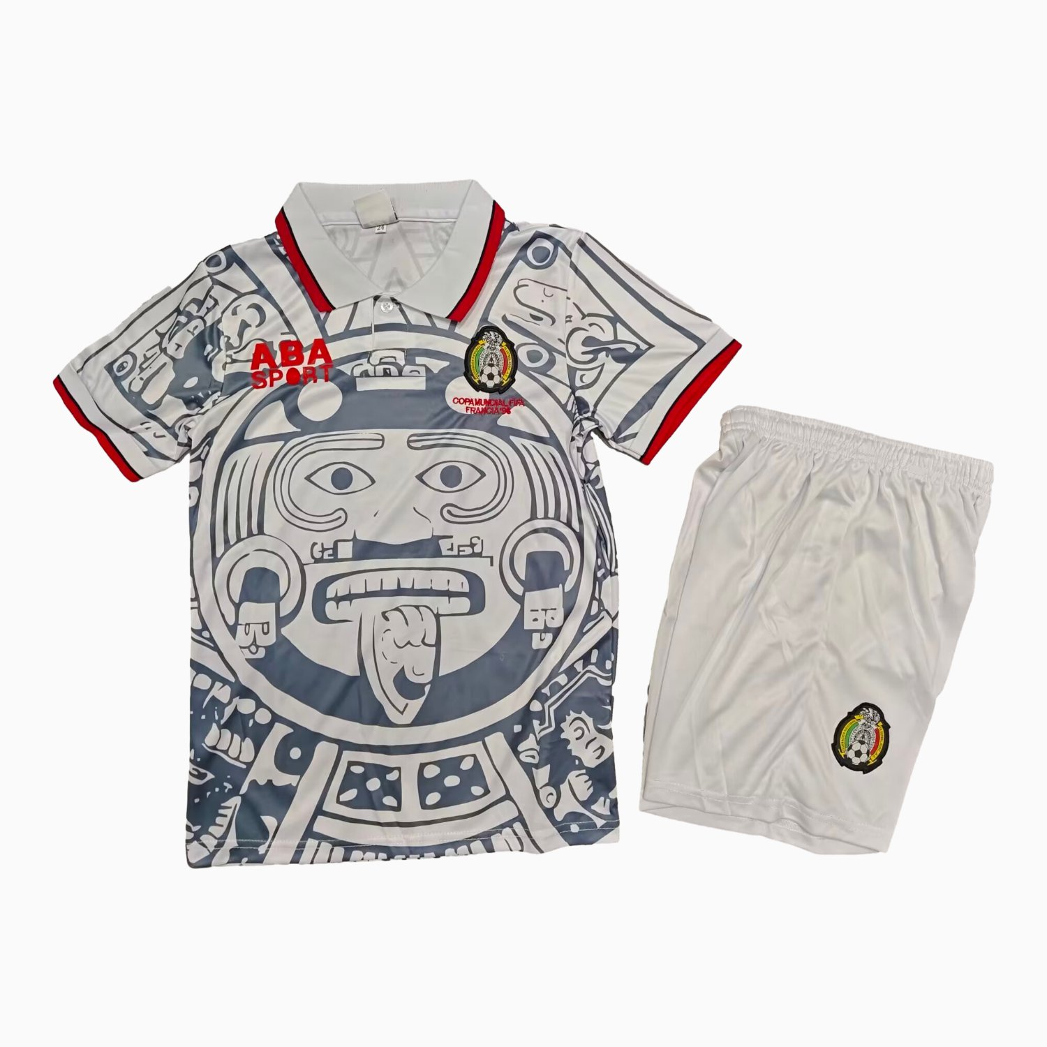 TKH-turbokithub-Retro Mexico 1998 Away Kids Kit