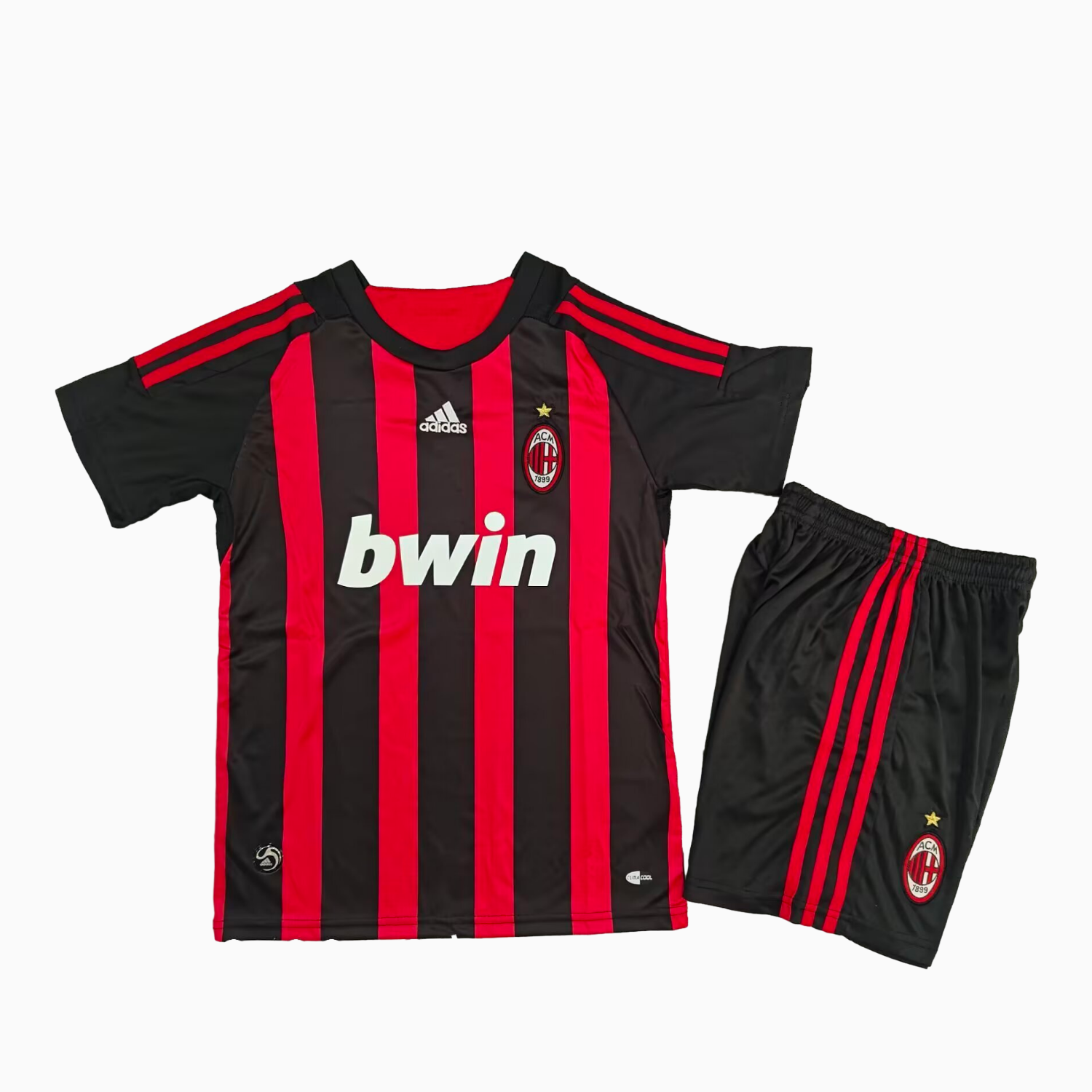 TKH-turbokithub-Retro AC Milan 2008-09 Home Kids Kit