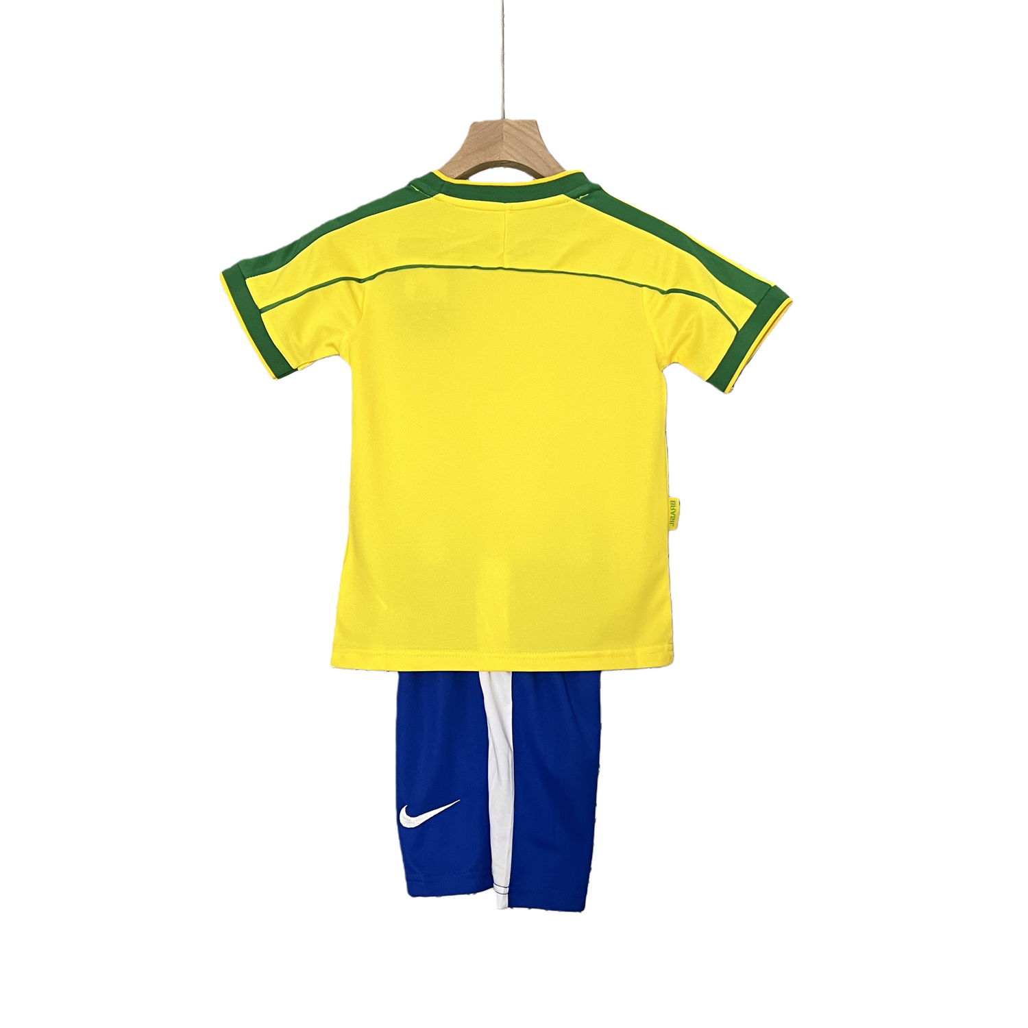 TKH-turbokithub-Retro Brazil 1998 Home Stadium Kids Kit
