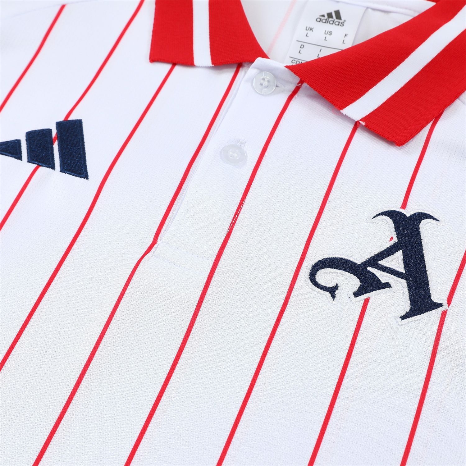 TKH-turbokithub-Arsenal 25-26 POLO Short-Sleeve Training Set - White Top and Deep Blue Pants