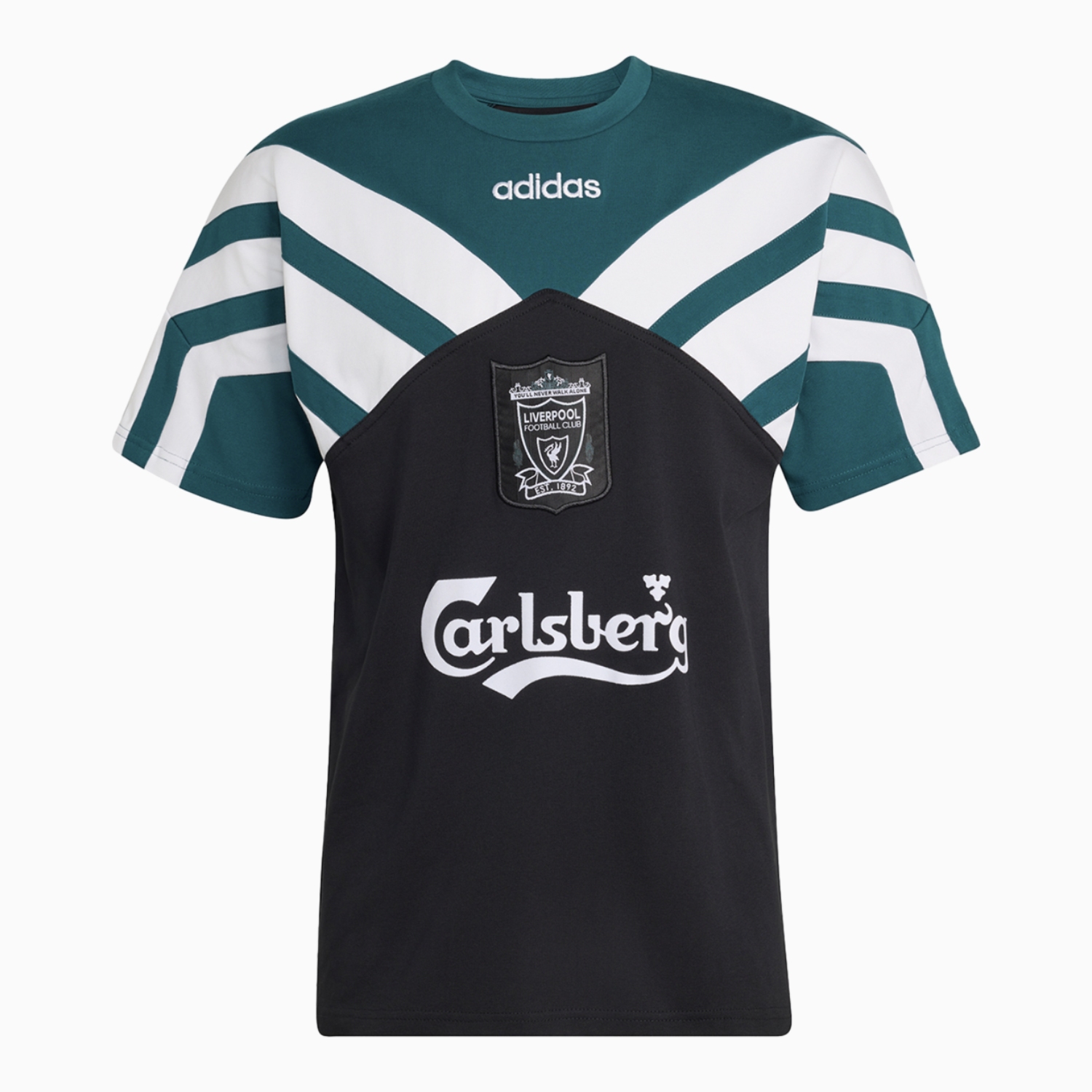 TKH-turbokithub-Retro Liver.pool 1995-96 Green And Black Training Jersey