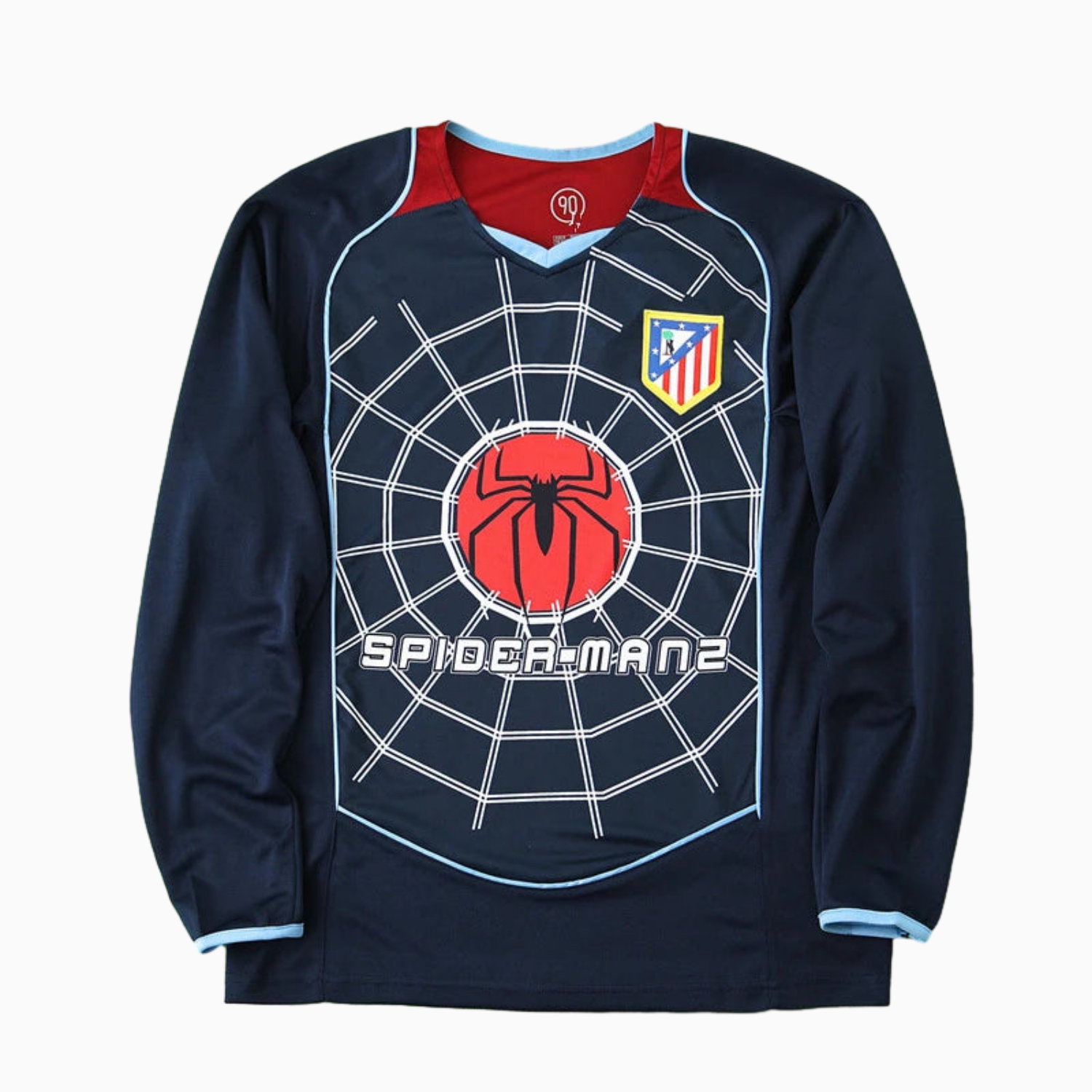 TKH-turbokithub-Retro Atletico Madrid 2004-05 Away Long Sleeves Jersey - S.p.i.d.e.r M.a.n