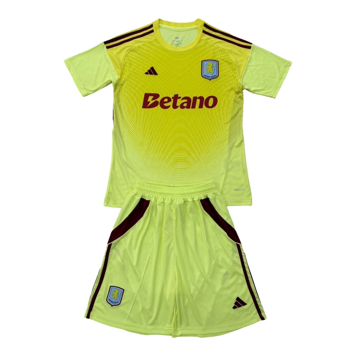 TKH-turbokithub-Aston Villa 25-26 Yellow Goalkeeper Men's Adult Jersey Set - Fans Version