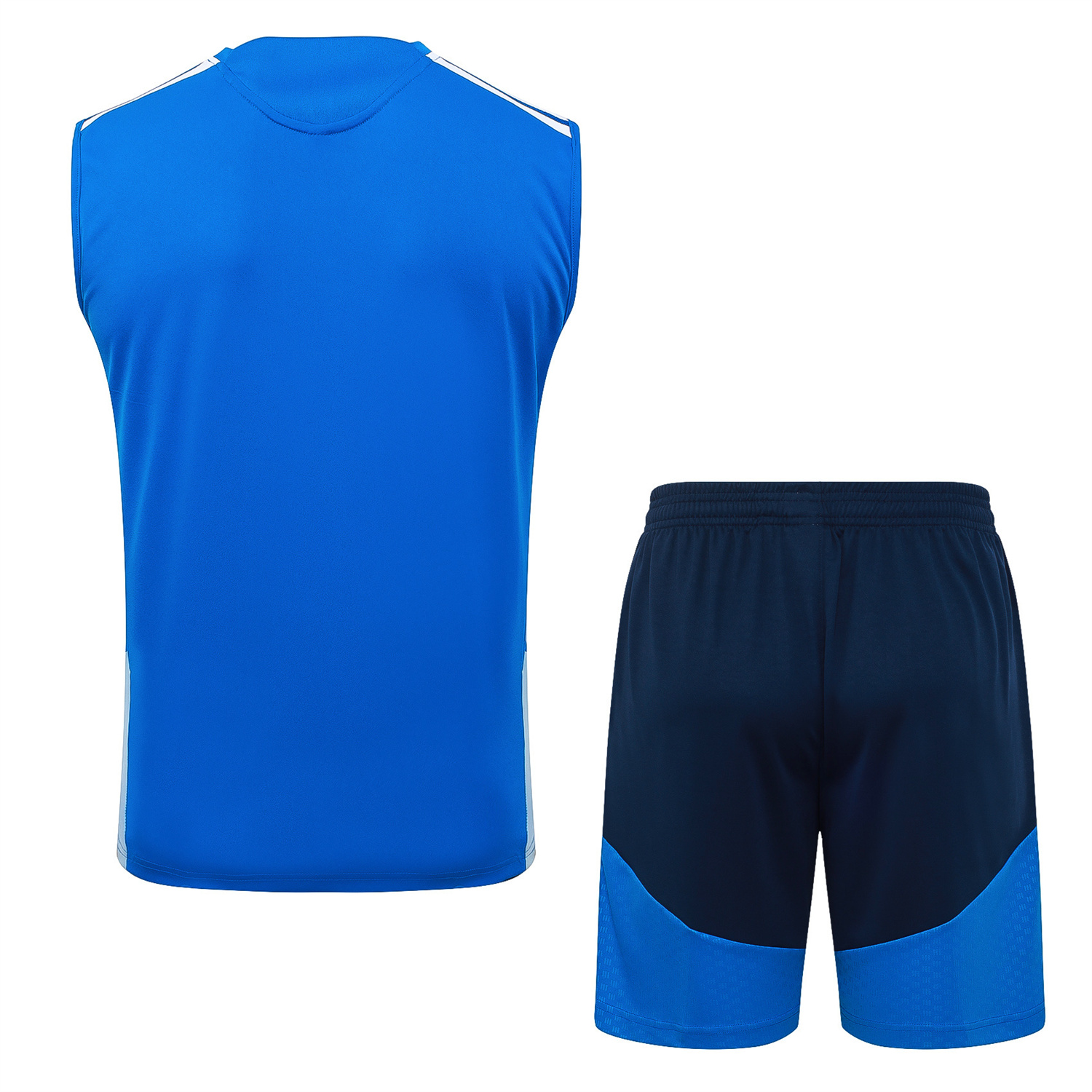 TKH-turbokithub-Cruzeiro 25-26 Vest Training Set - Ocean Blue Vest and Dark Blue Shorts