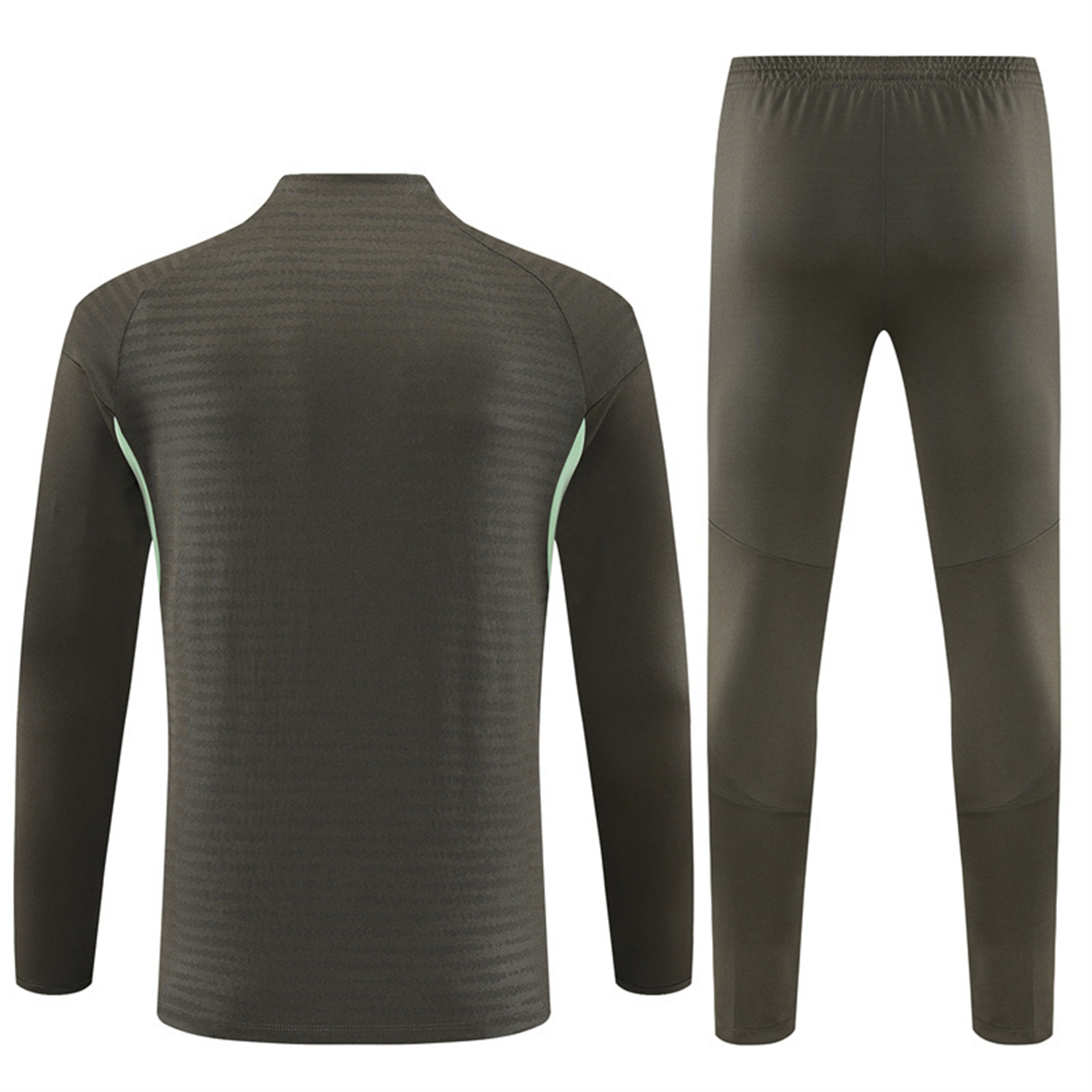 TKH-turbokithub-Real Madrid 25-26 Kids Long Sleeve Training Set - Player Version - Khaki Top and Khaki Pants