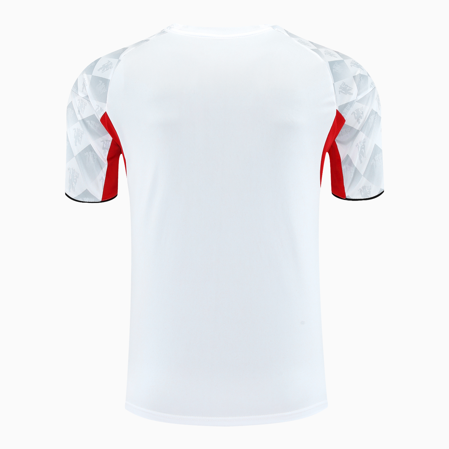 TKH-turbokithub-Manchester United 25-26 Short-Sleeve Training Set - Red Edge White Top & Black Shorts