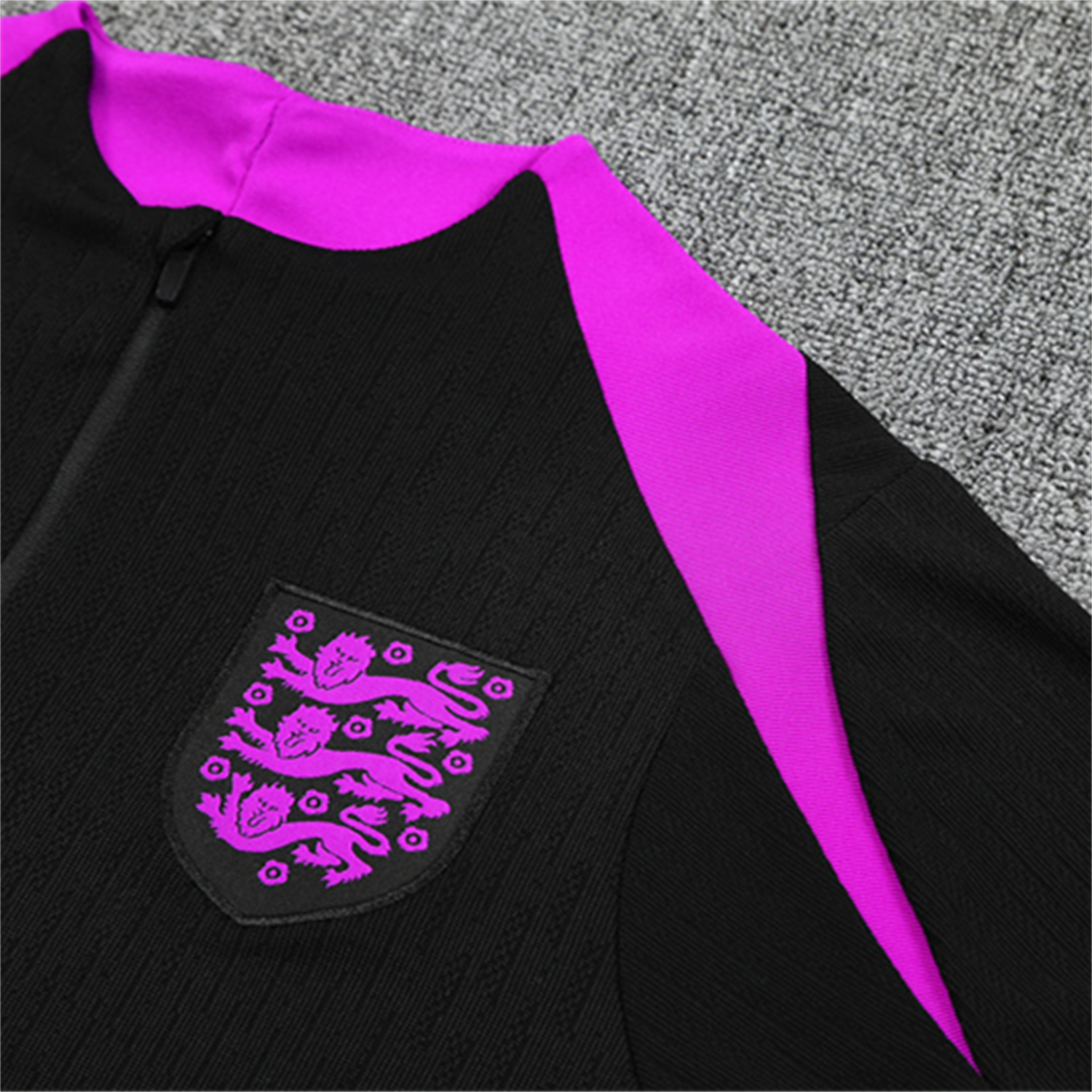 TKH-turbokithub-England 25-26 Long Sleeve Training Set - Player Version - Black Top and Pants