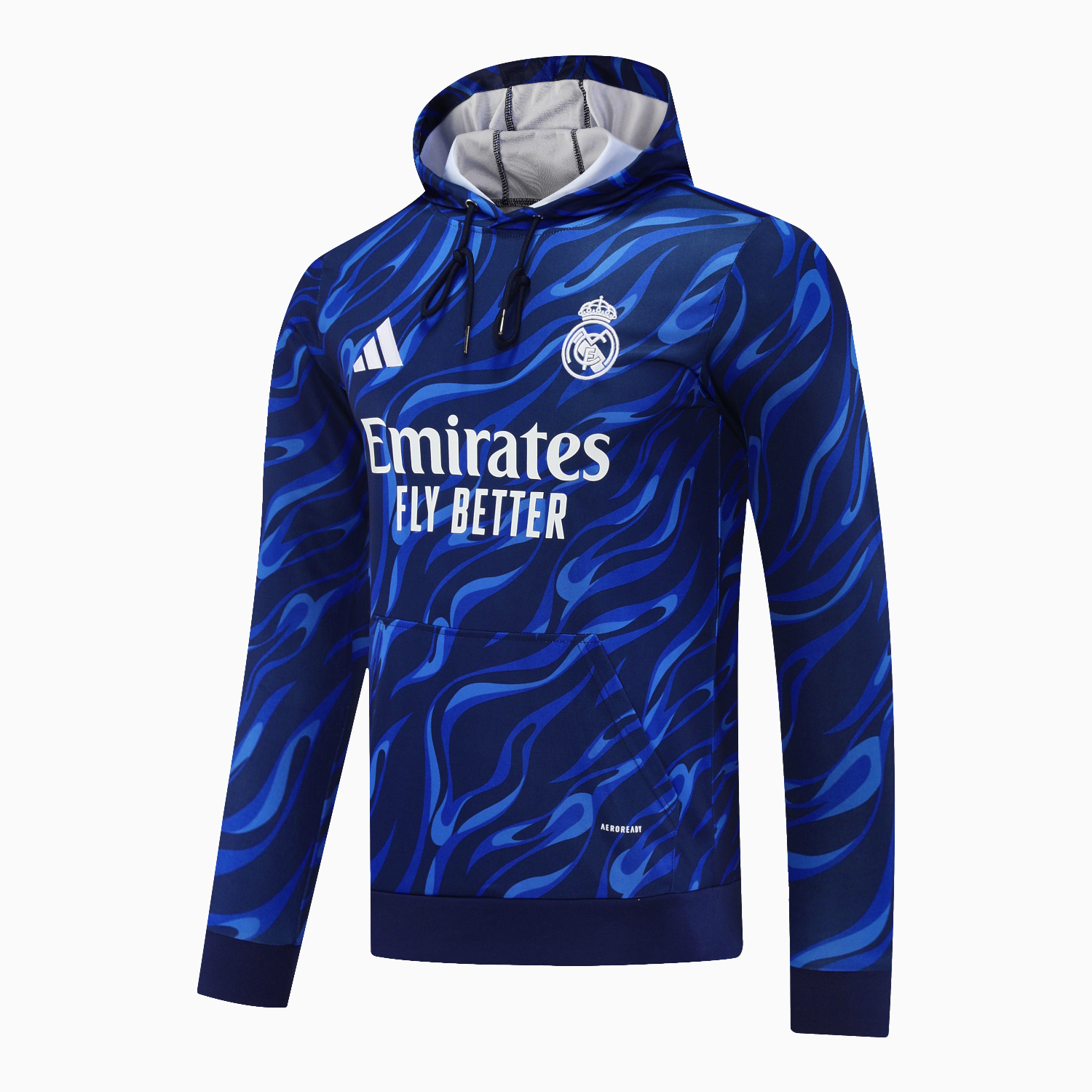 TKH-turbokithub-Real Madrid 25-26 Training Hoodie Set - Blue Hoodie and Deep Blue Pants