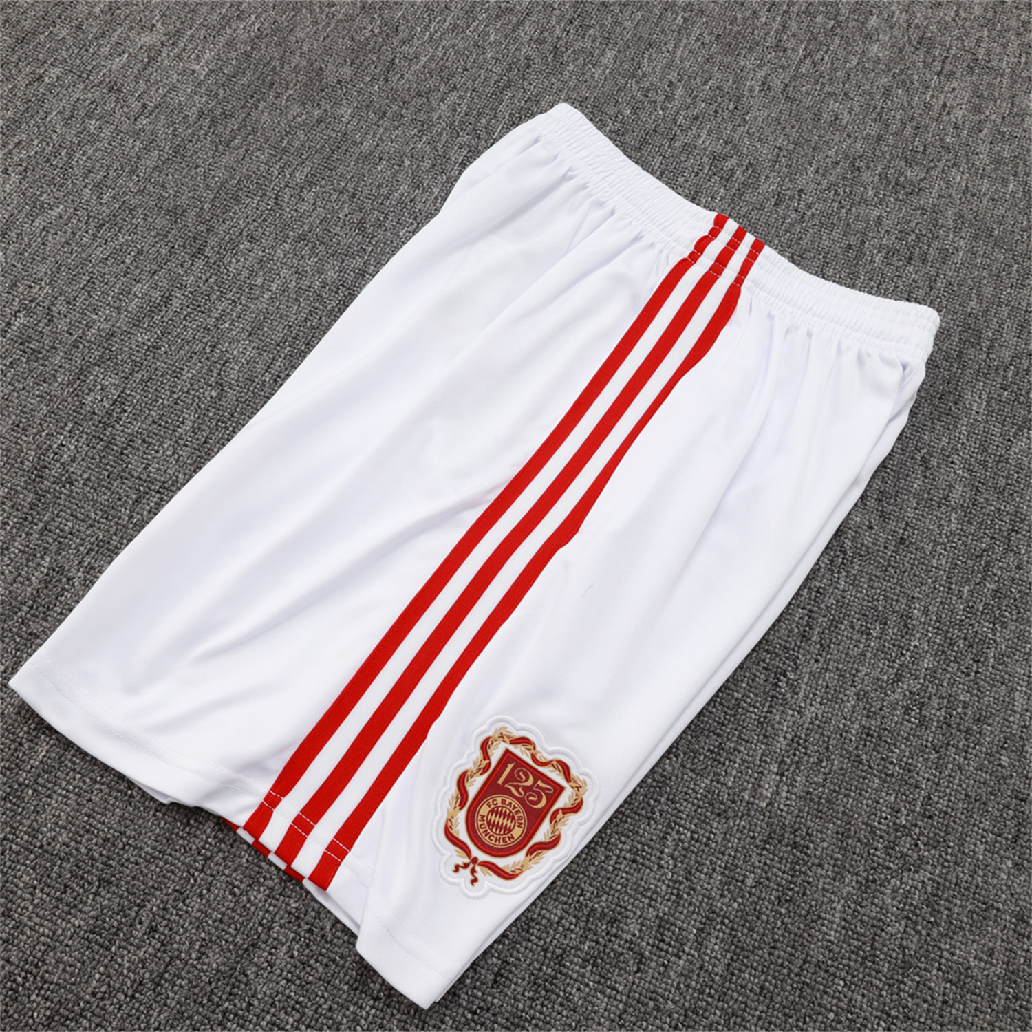 TKH-turbokithub-Bayern Munich 2025 125th Anniversary Vest Training Set - White Top and Shorts