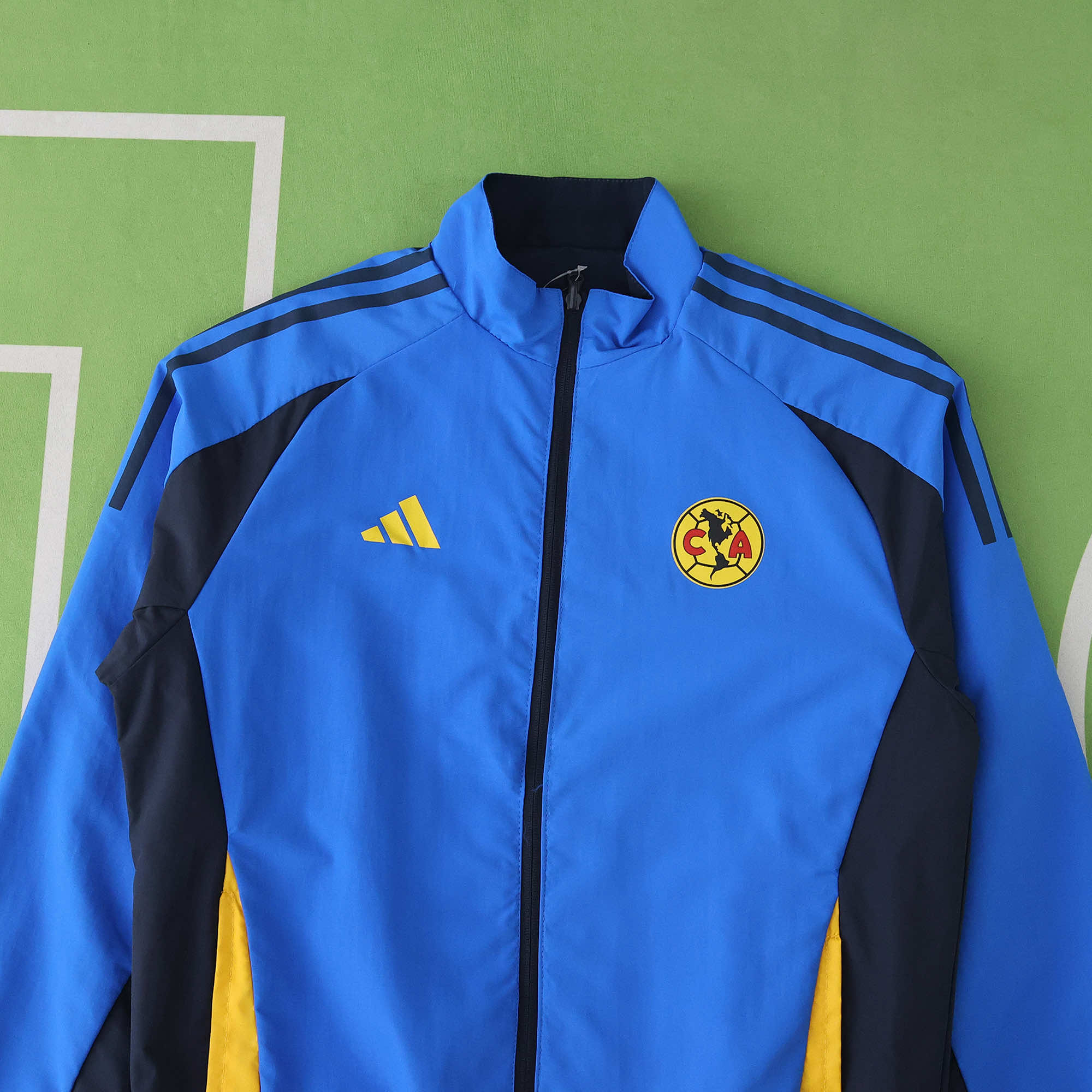 TKH-turbokithub-Club América 25-26 Throwback Double Sided Reversible Windbreaker - Blue & Black