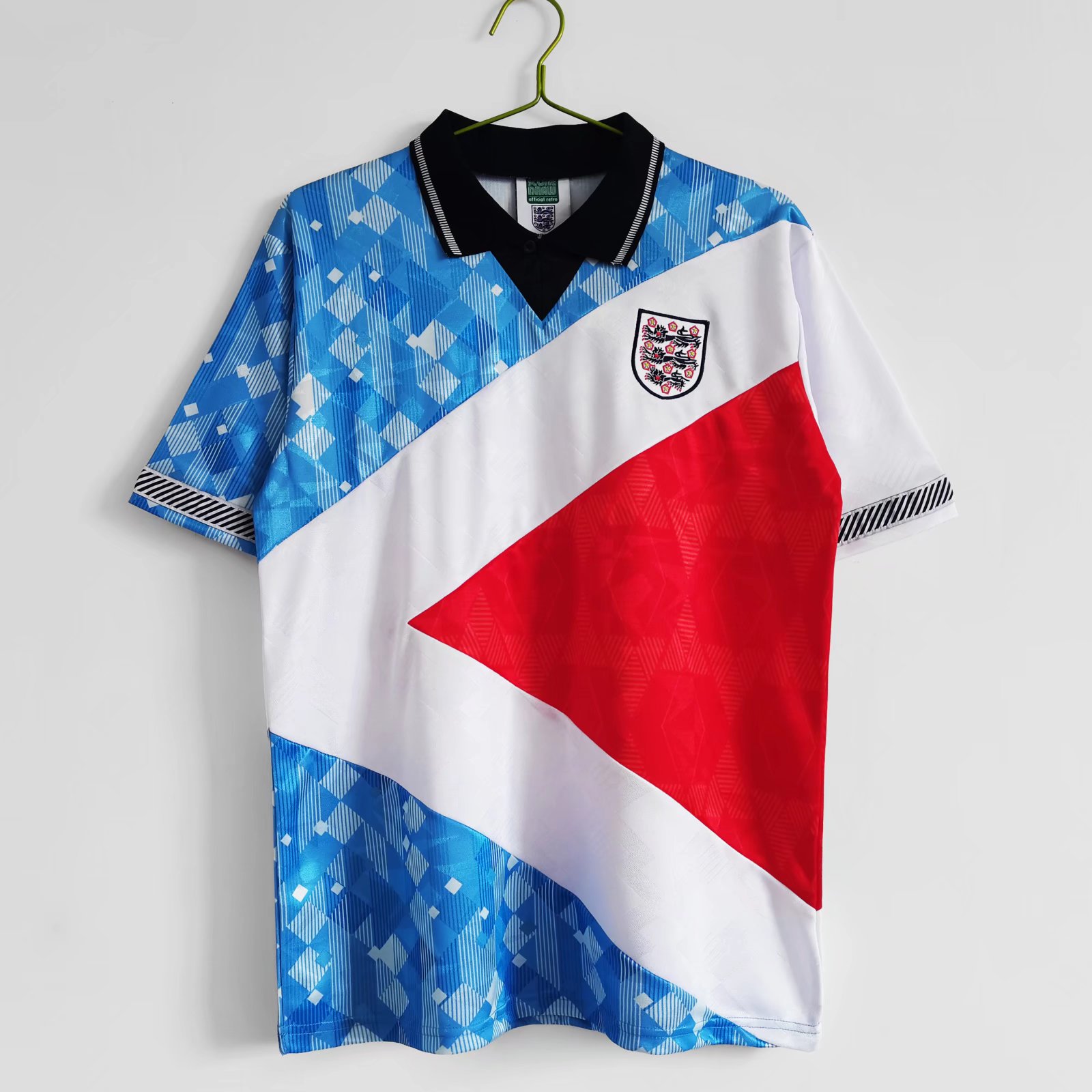 TKH-turbokithub-Retro England 1990 Three Color Jersey