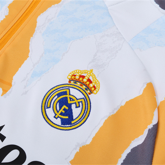 TKH-turbokithub-Real Madrid 2025 Kids Long Sleeve Training Set - Three Color Mixing