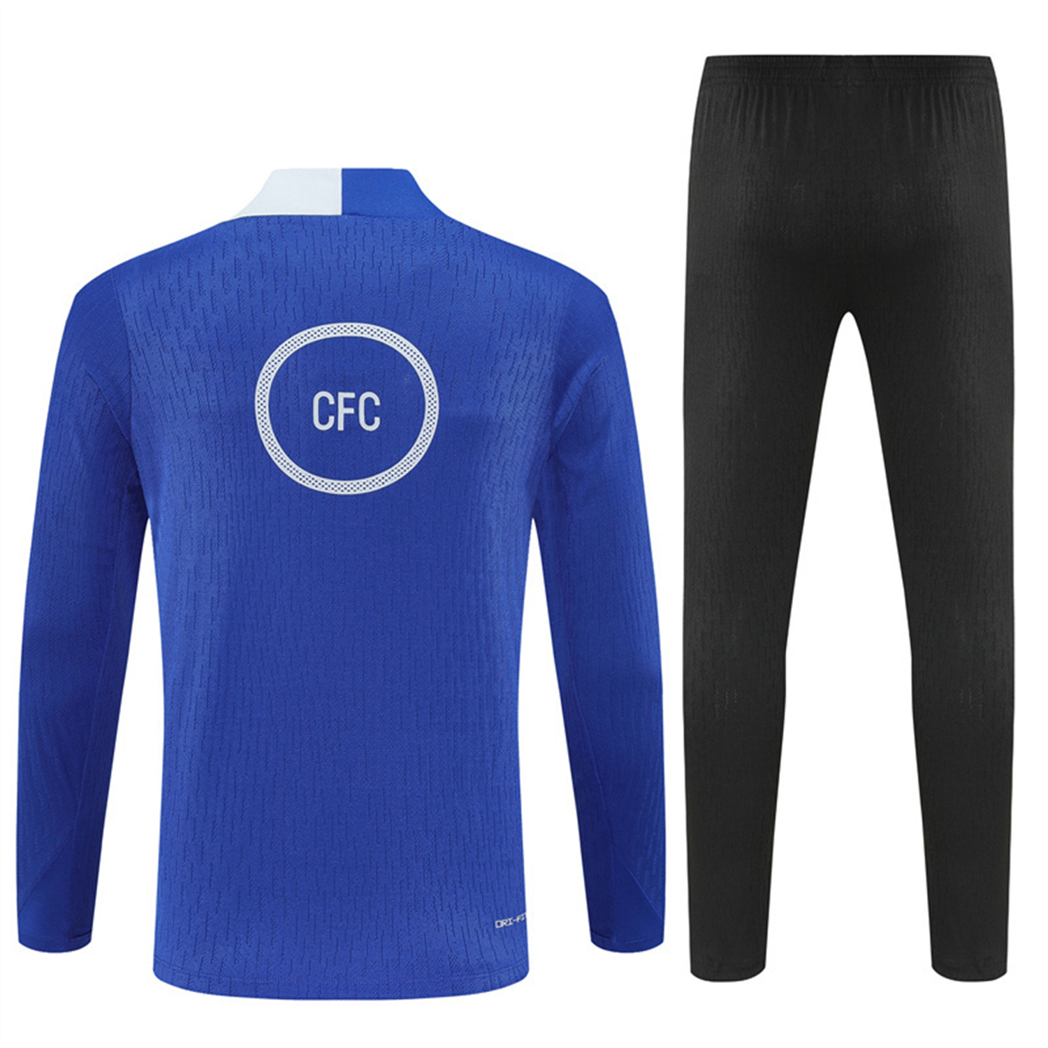 TKH-turbokithub-C.H.E.L.S.E.A 25-26 Kids Long Sleeve Training Set - Player Version - Blue Top and Black Pants