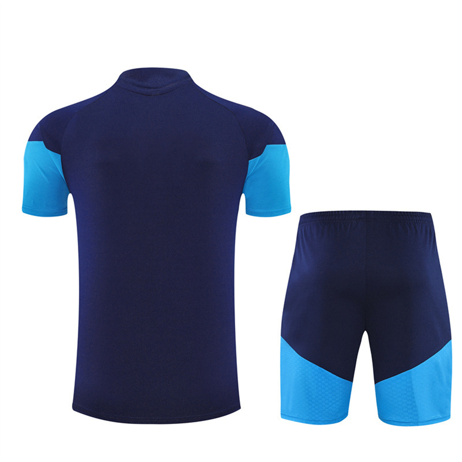 TKH-turbokithub-Spain 2026 Kids Short-Sleeve Training Set - Royal Blue Top & Shorts