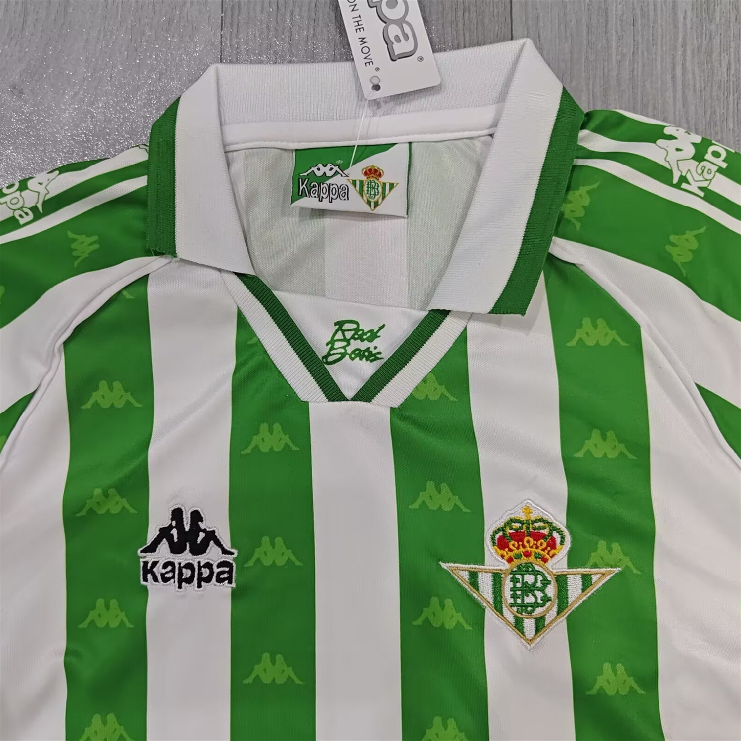 TKH-turbokithub-Retro Real Betis 1995-97 Home Kids Kit