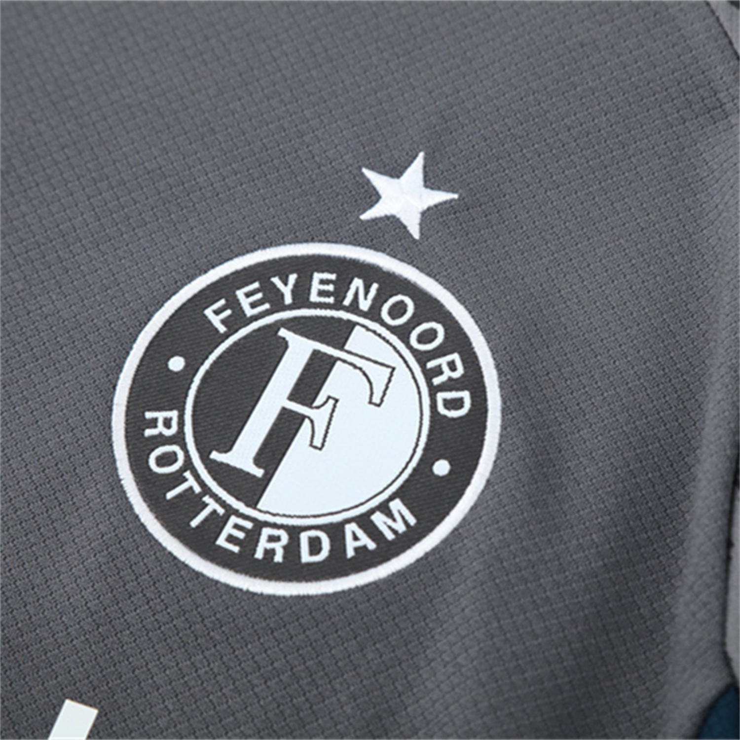 TKH-turbokithub-Feyenoord 25-26 Short-Sleeve Training Set - Dark Gray Top & Dark Gray Shorts