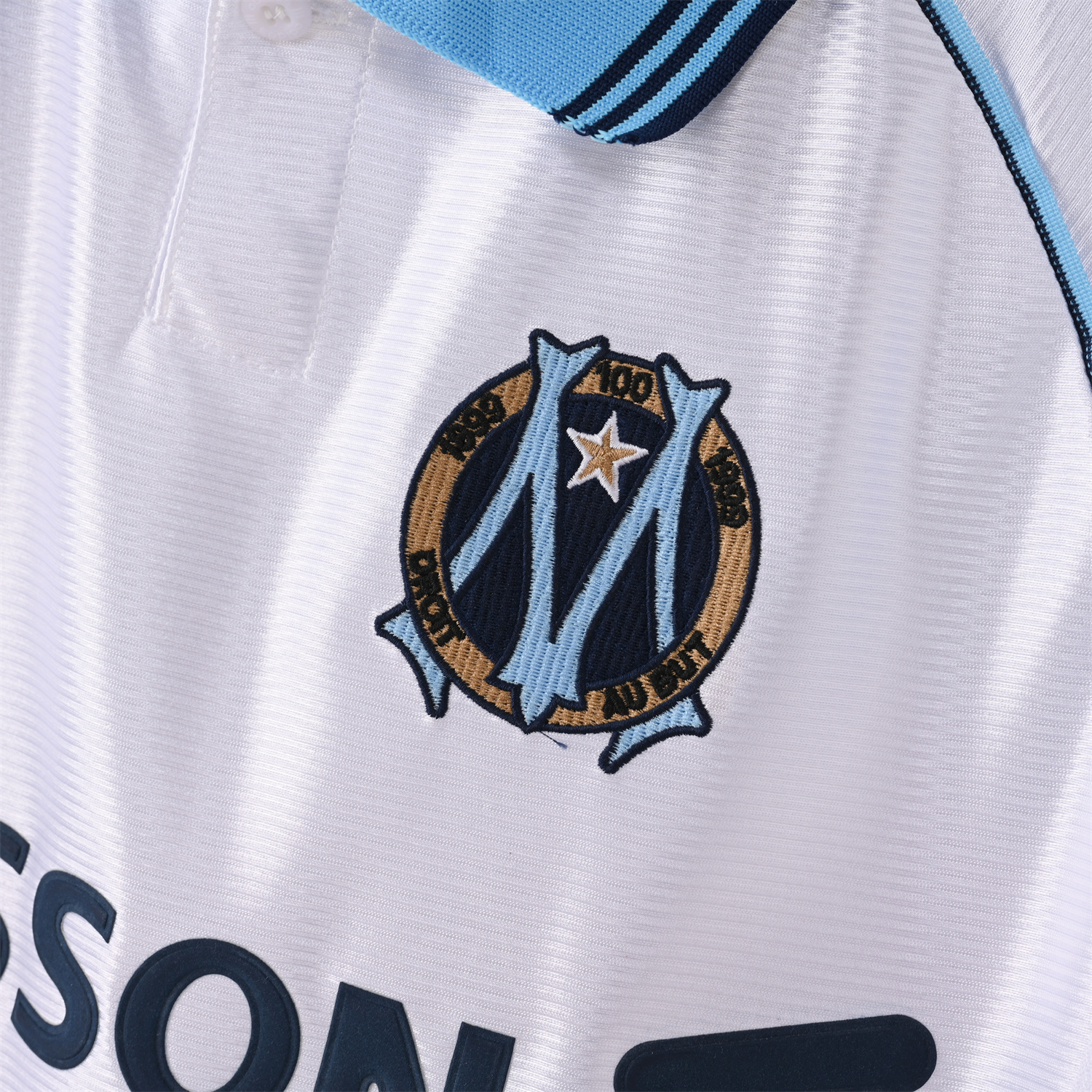 TKH-turbokithub-Retro Marseille 1998-99 Home Jersey