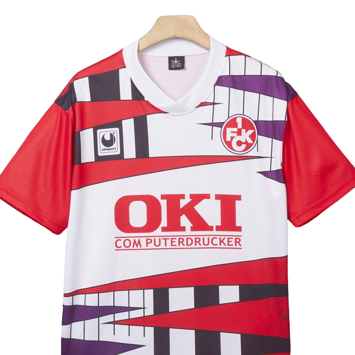 TKH-turbokithub-Retro Kaiserslautern 1991-92 Home Jersey - Fans Version