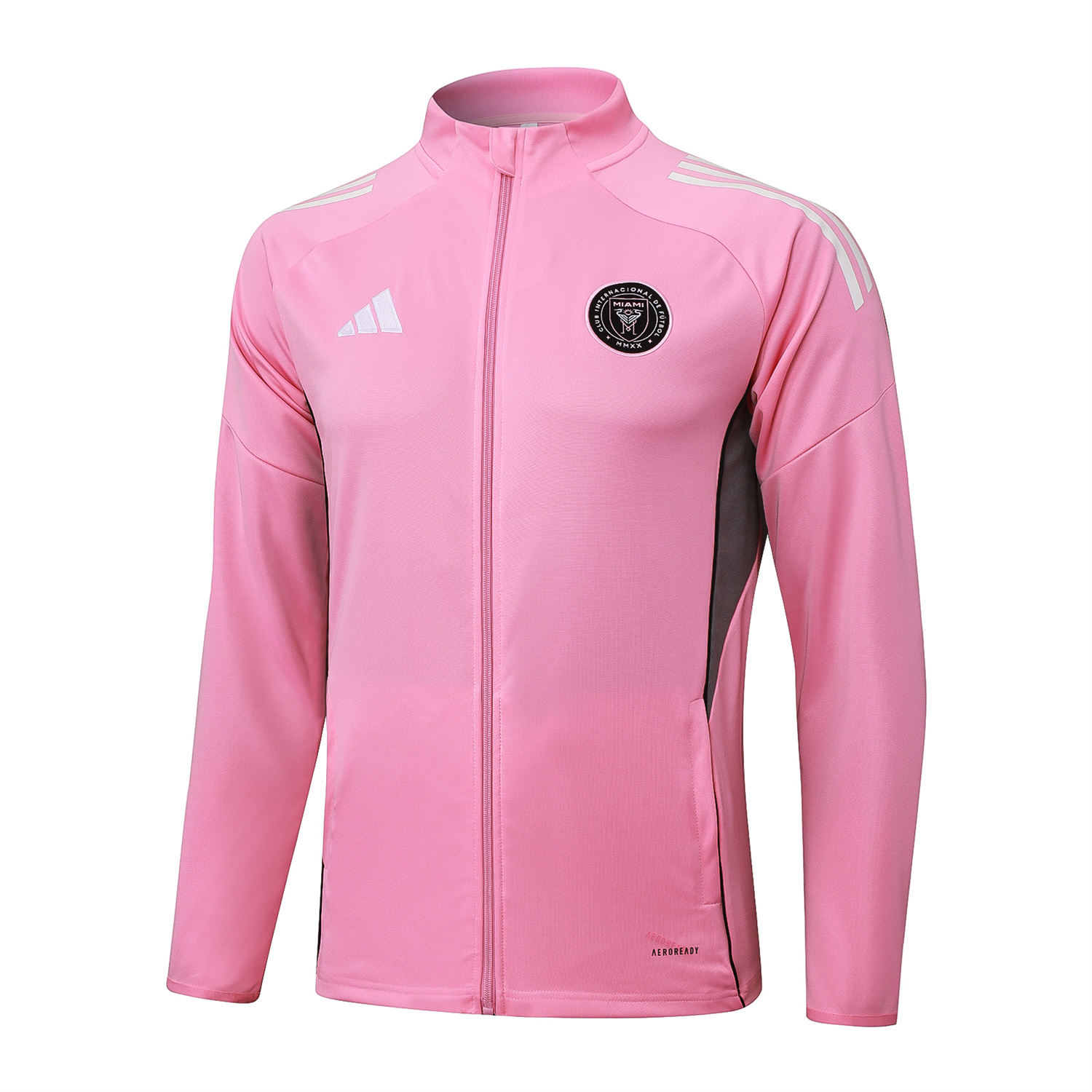 TKH-turbokithub-Kids INT M.A.M 25-26 Kids Jacket Training Tracksuit - Pink Top and Black Pants