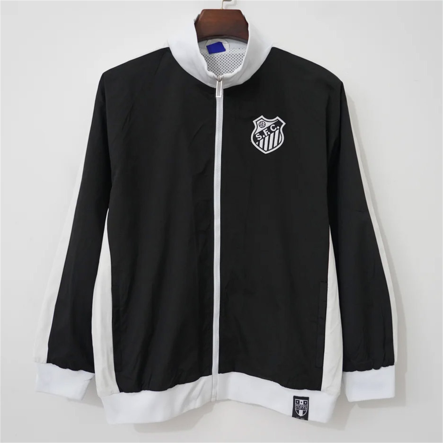 TKH-turbokithub-Santos 26-27 Black With White Edges Windbreaker Jacket