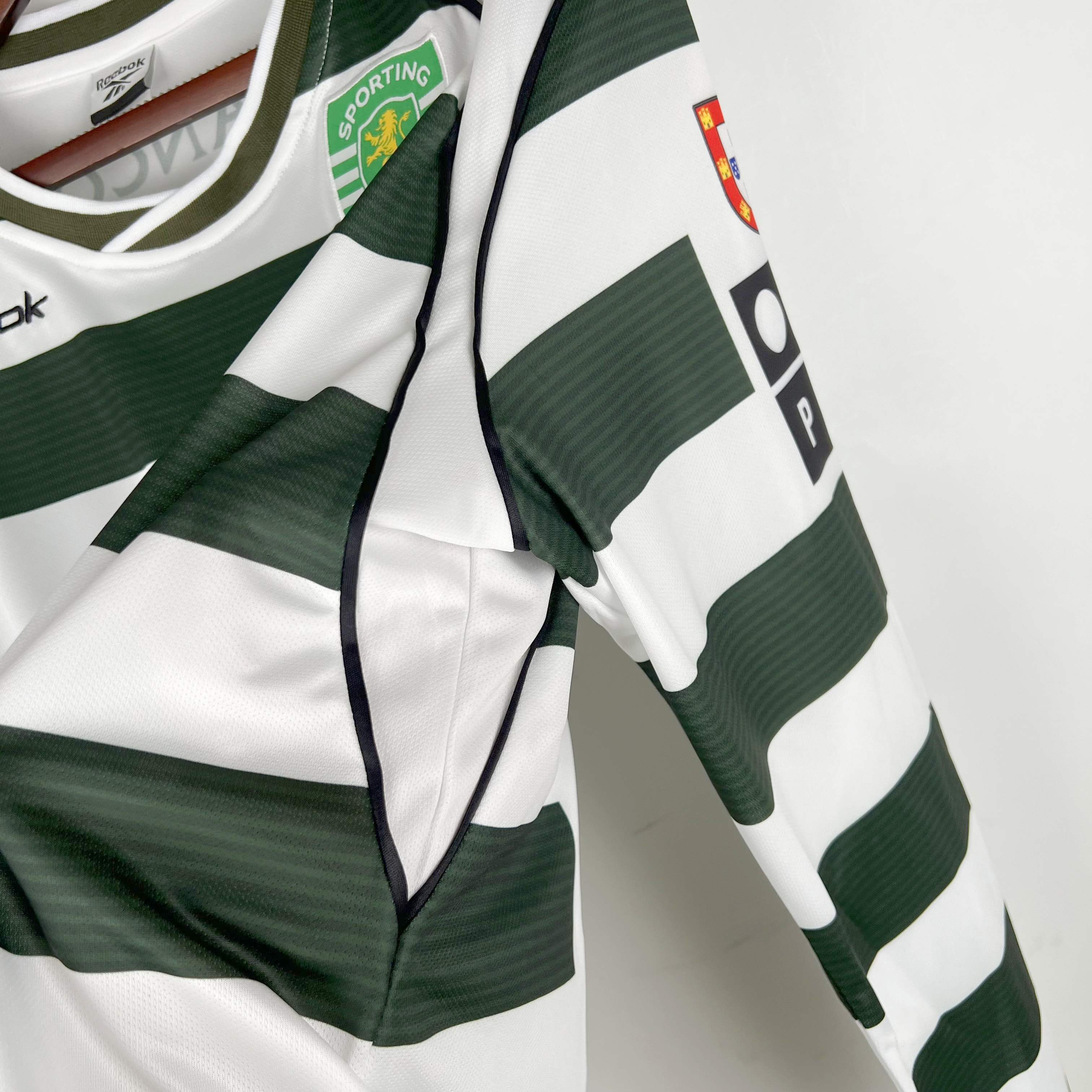 TKH-turbokithub-Retro Sporting CP 03-04 Home Stadium Long Sleeve Jersey