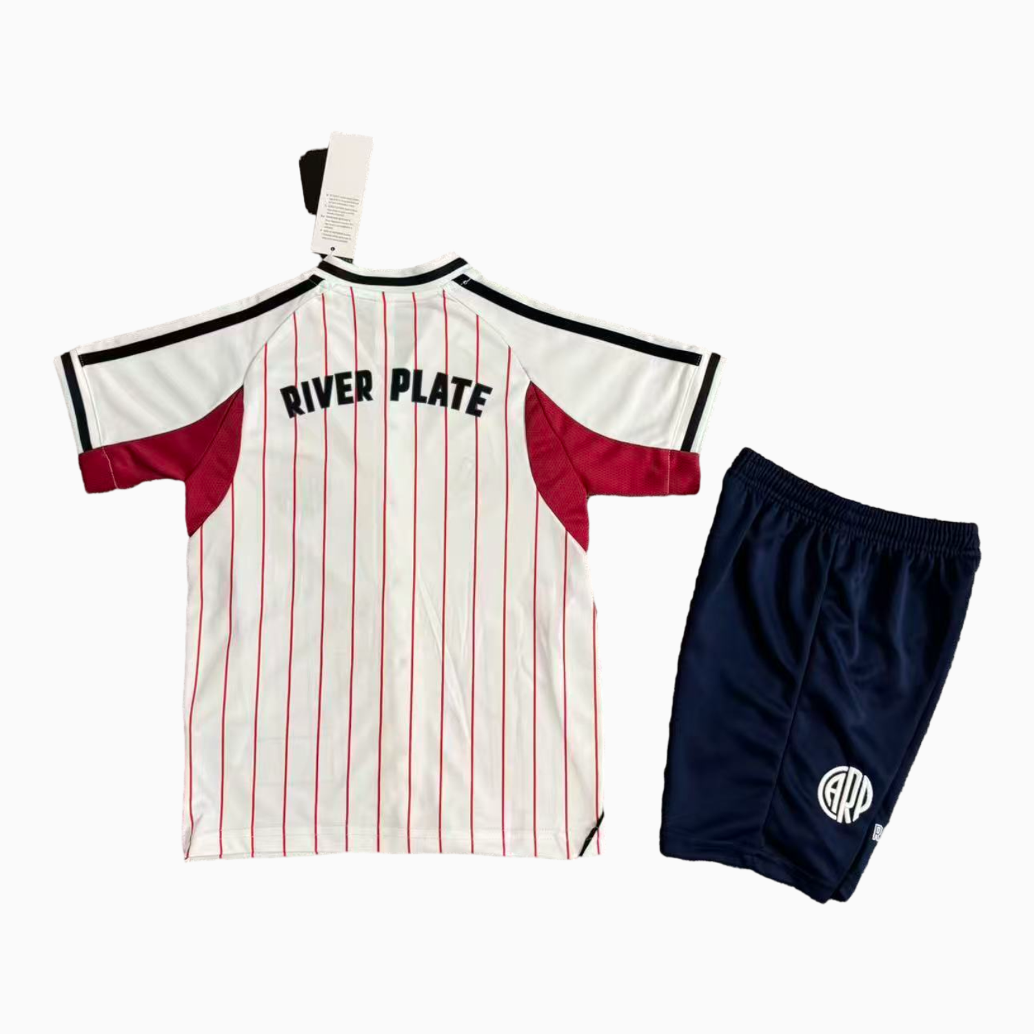 TKH-turbokithub-River Plate 25-26 White With Red Lines Baseball Kids Kit