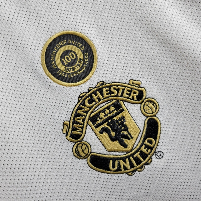 TKH-turbokithub-Retro Manchester United 01-02 100th Anniversary Long Sleeve Special Edition Jersey