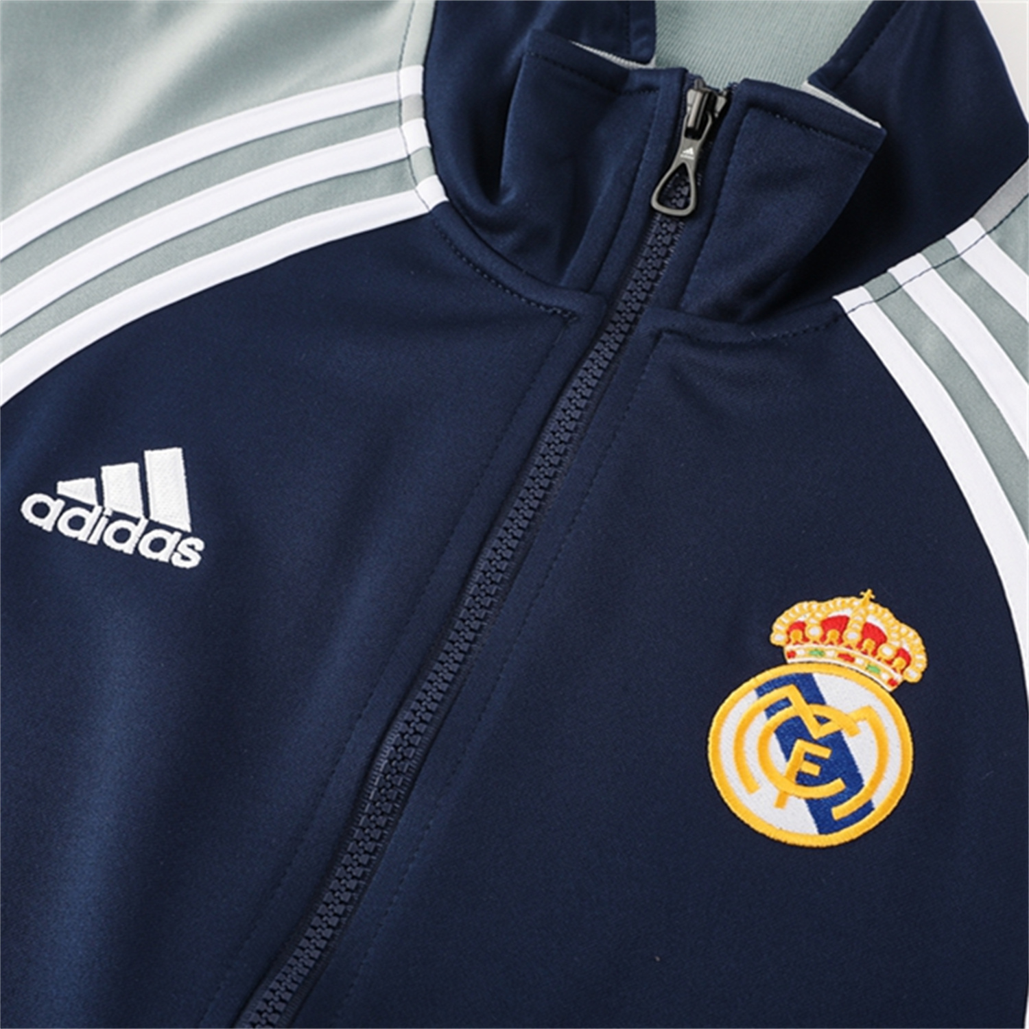 TKH-turbokithub-Real Madrid 25-26 Jacket Training Tracksuit - Blue Grey Jackets & Pants