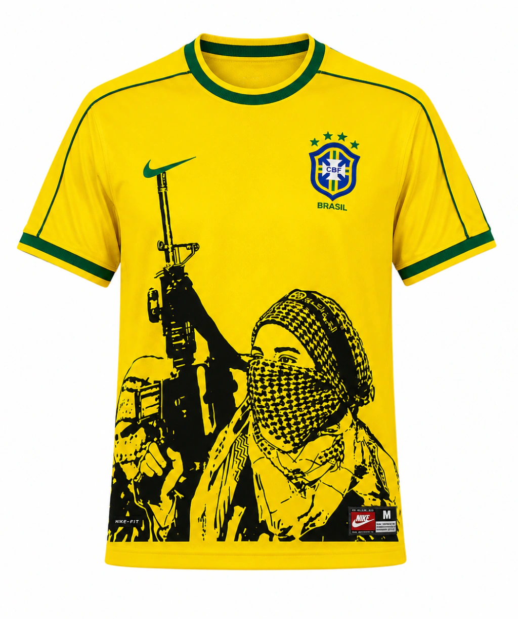 TKH-turbokithub-Brazil 2026 Black Armed Yellow Special Jersey - Fans Version