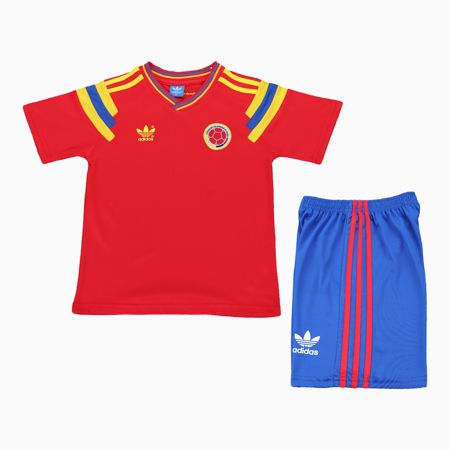 TKH-turbokithub-Retro Colombia 1990 Away Kids Kit