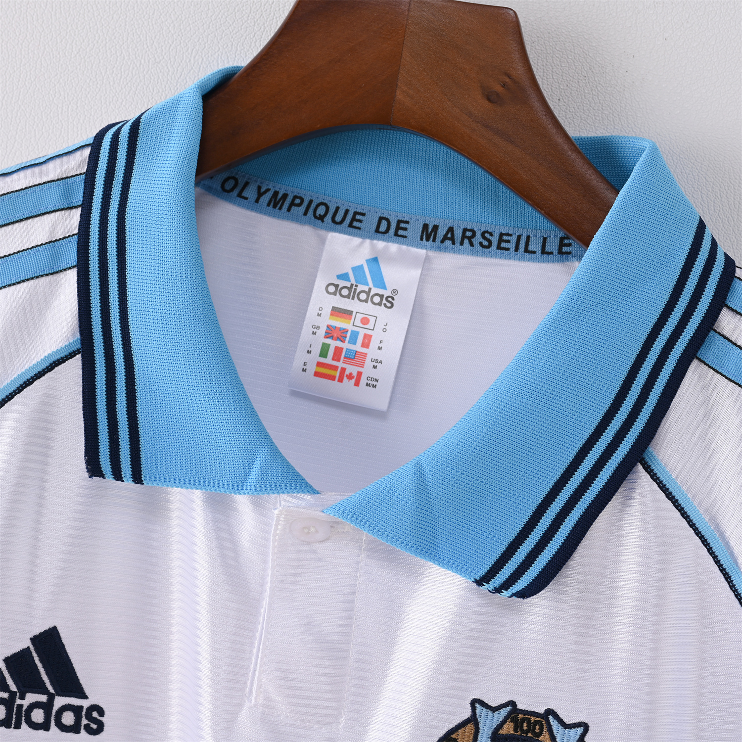 TKH-turbokithub-Retro Marseille 1998-99 Home Jersey