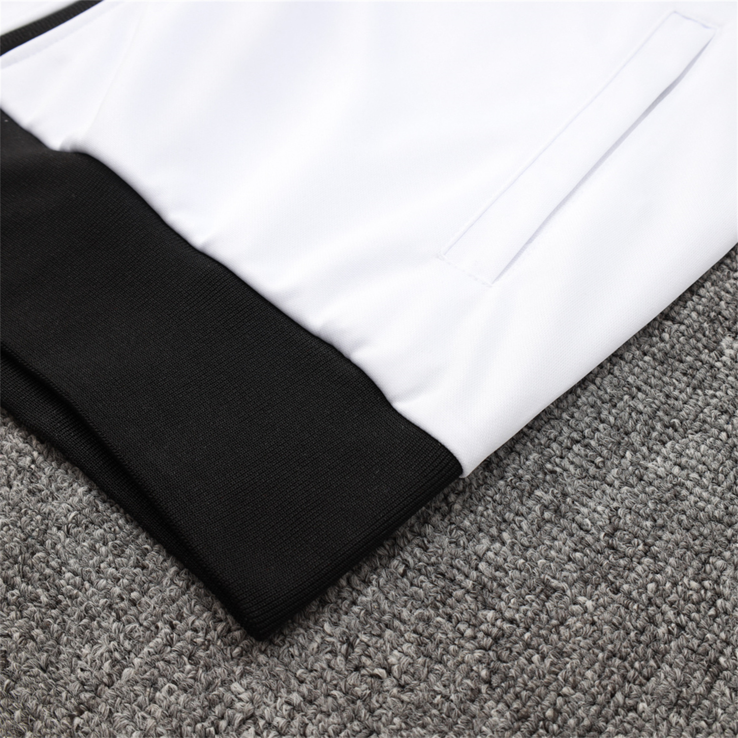 TKH-turbokithub-Corinthians 25-26 Jacket Training Tracksuit - White Jackets & Black Pants