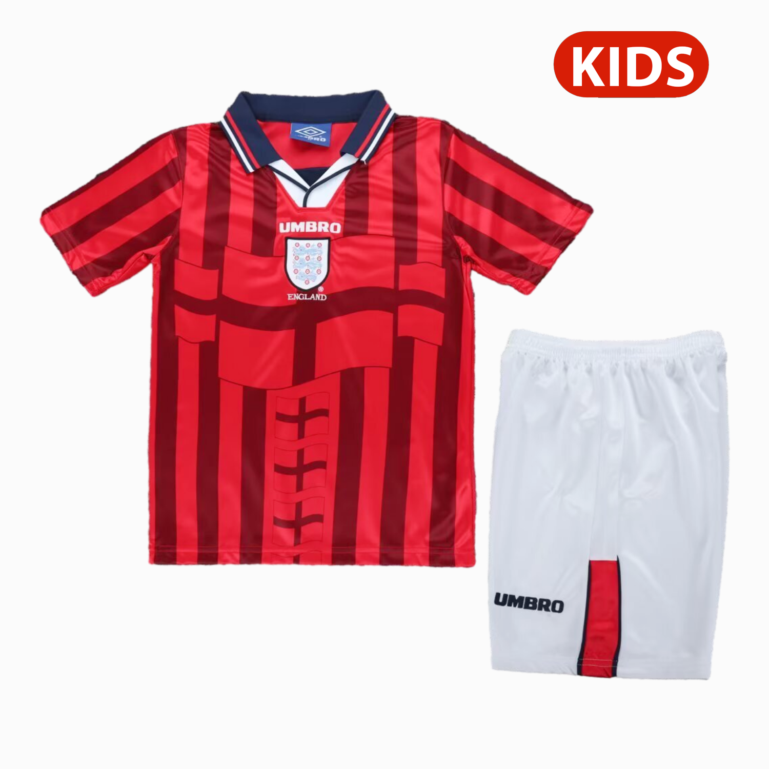 TKH-turbokithub-Retro England 1998 Away Kids Kit