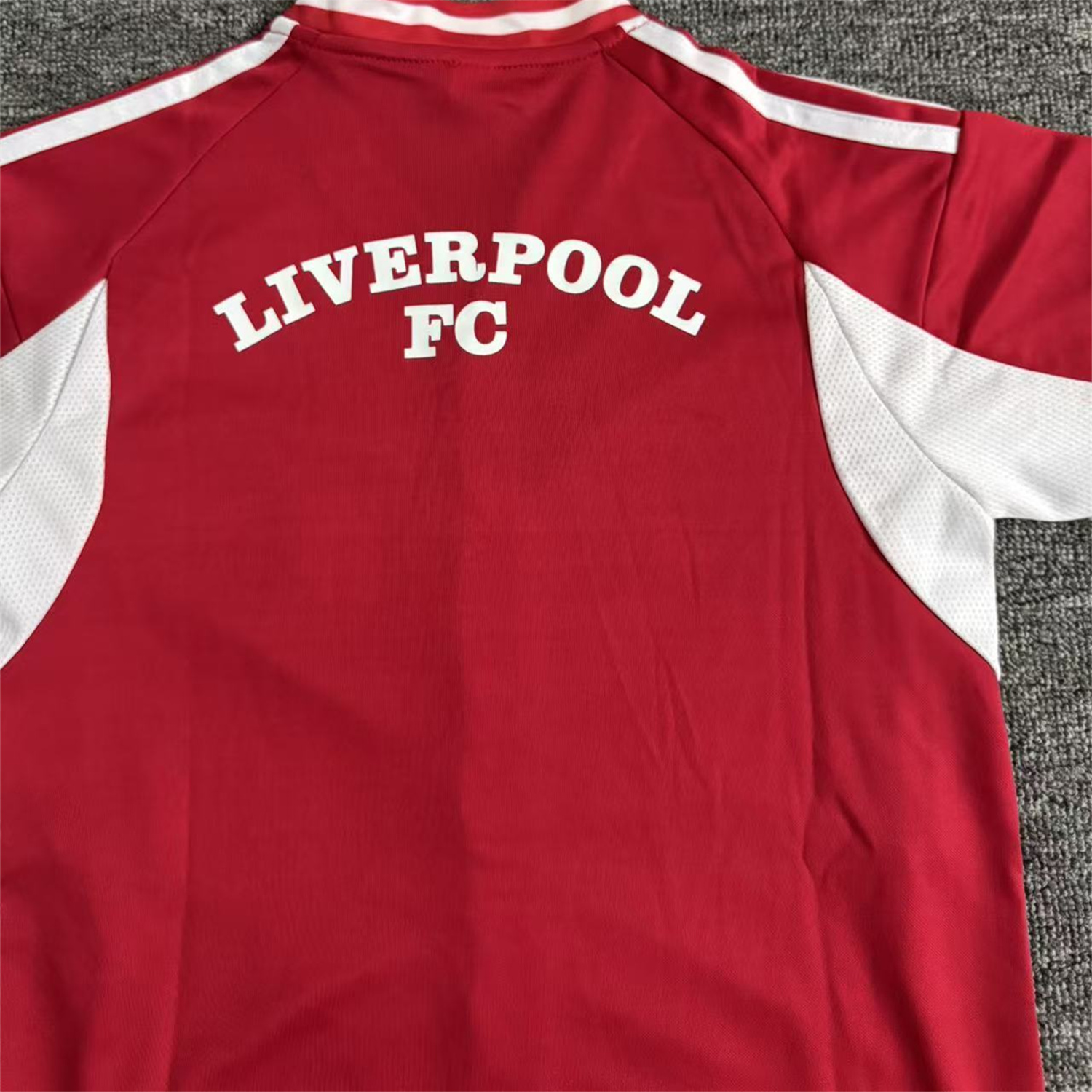 TKH-turbokithub-Liver.pool 25-26 Red With White Lines Baseball Kids Kit