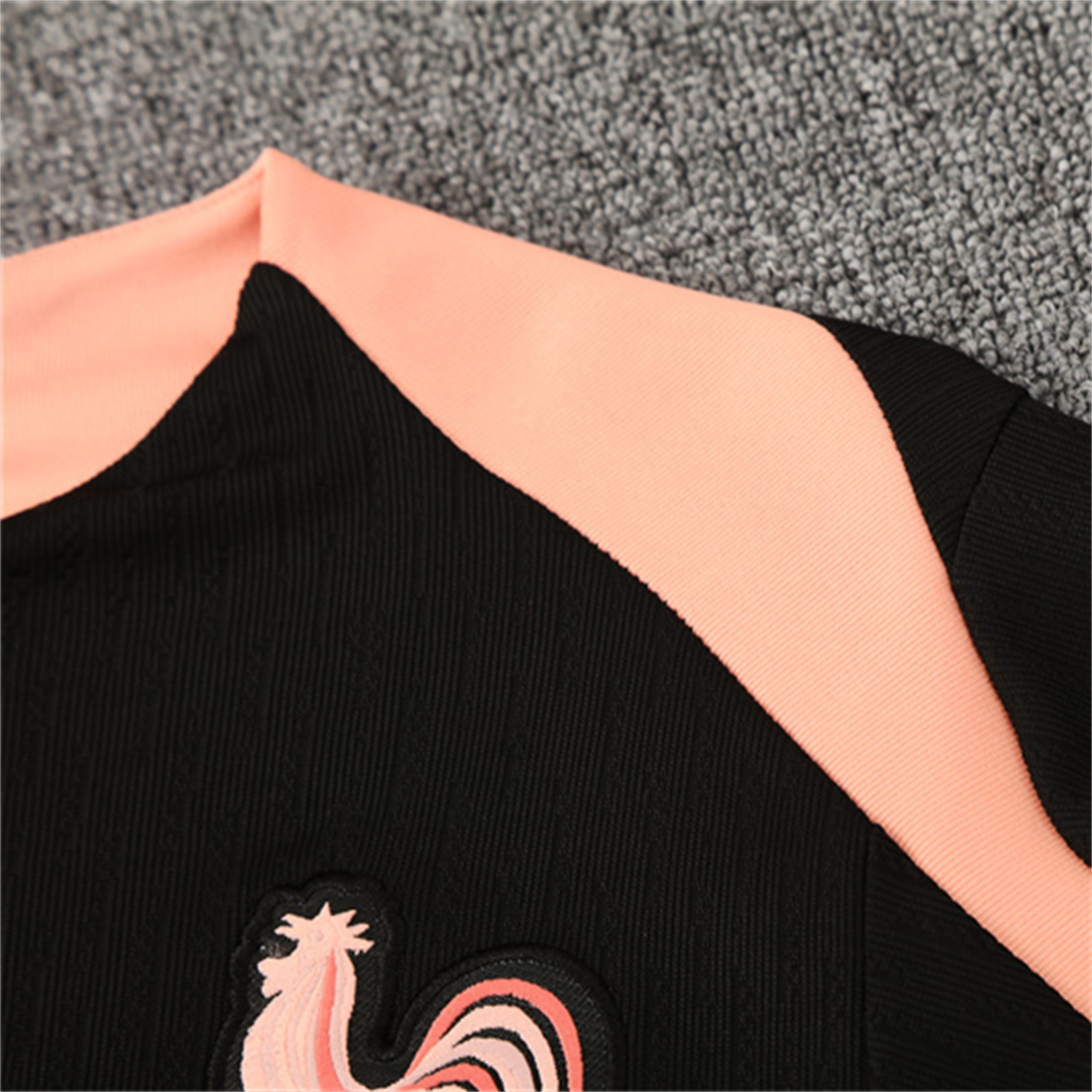 TKH-turbokithub-France 25-26 Kids Long Sleeve Training Set - Player Version - Black Top and Pants