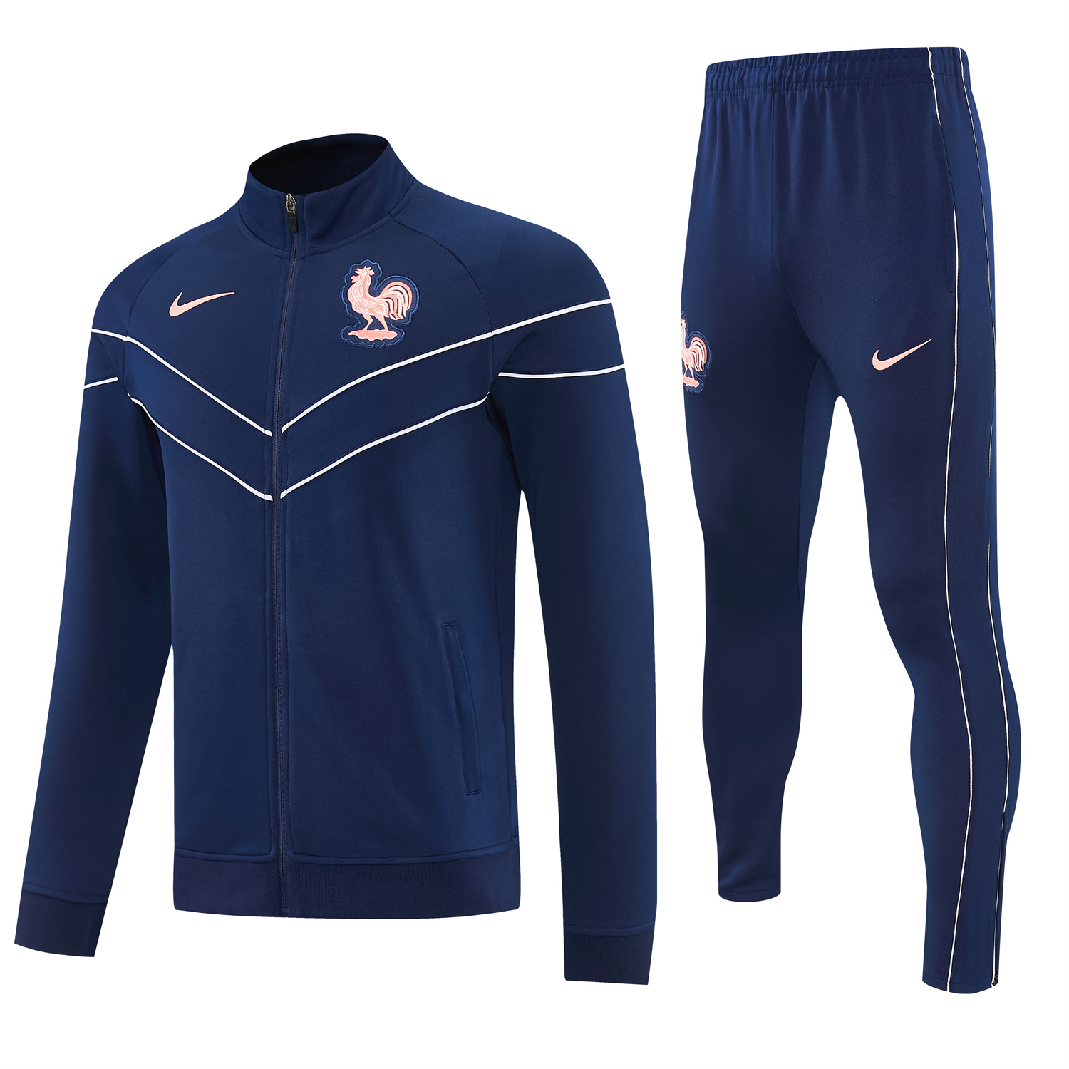TKH-turbokithub-France 2026 Jacket Training Tracksuit - Dark Blue Jackets & Pants