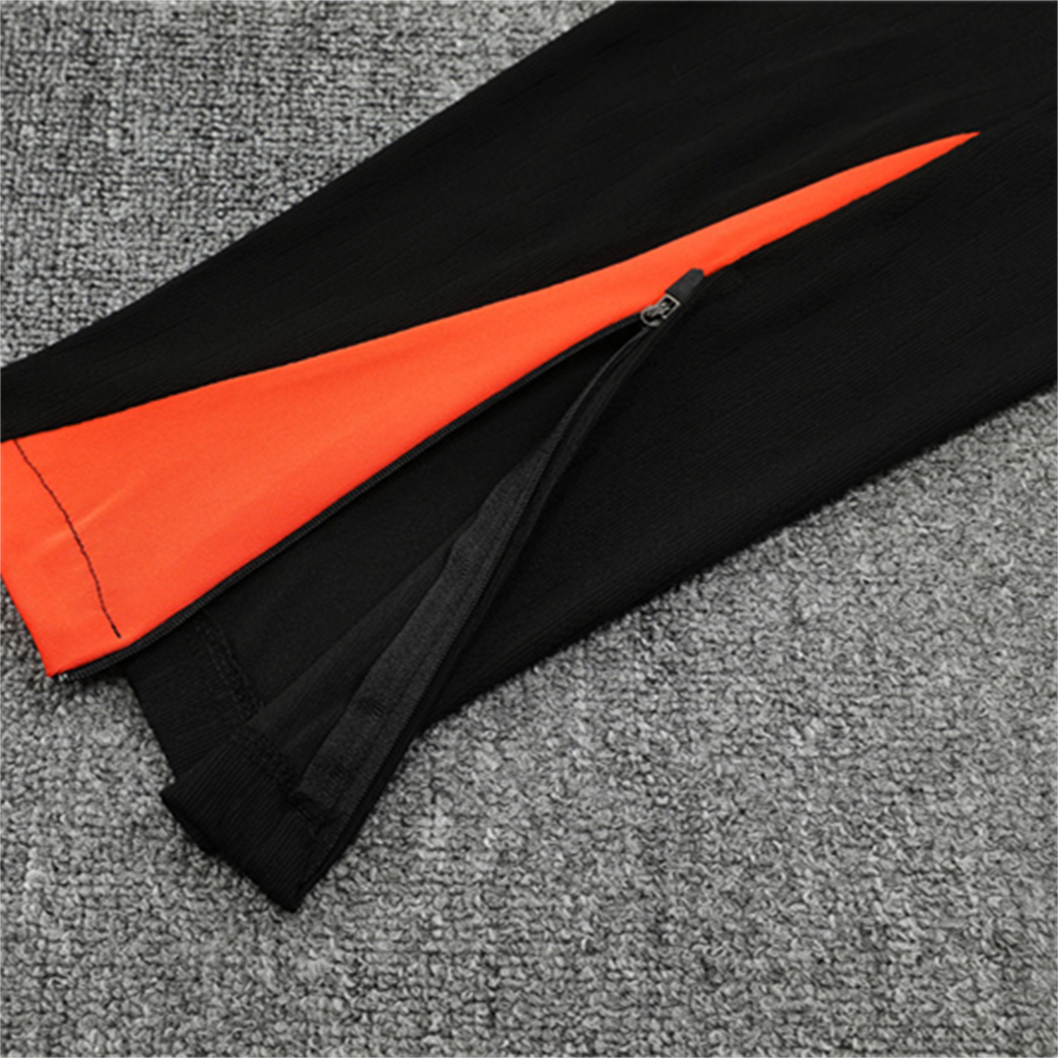TKH-turbokithub-Brazil 25-26 Long Sleeve Training Set - Player Version - Orange Top and Black Pants